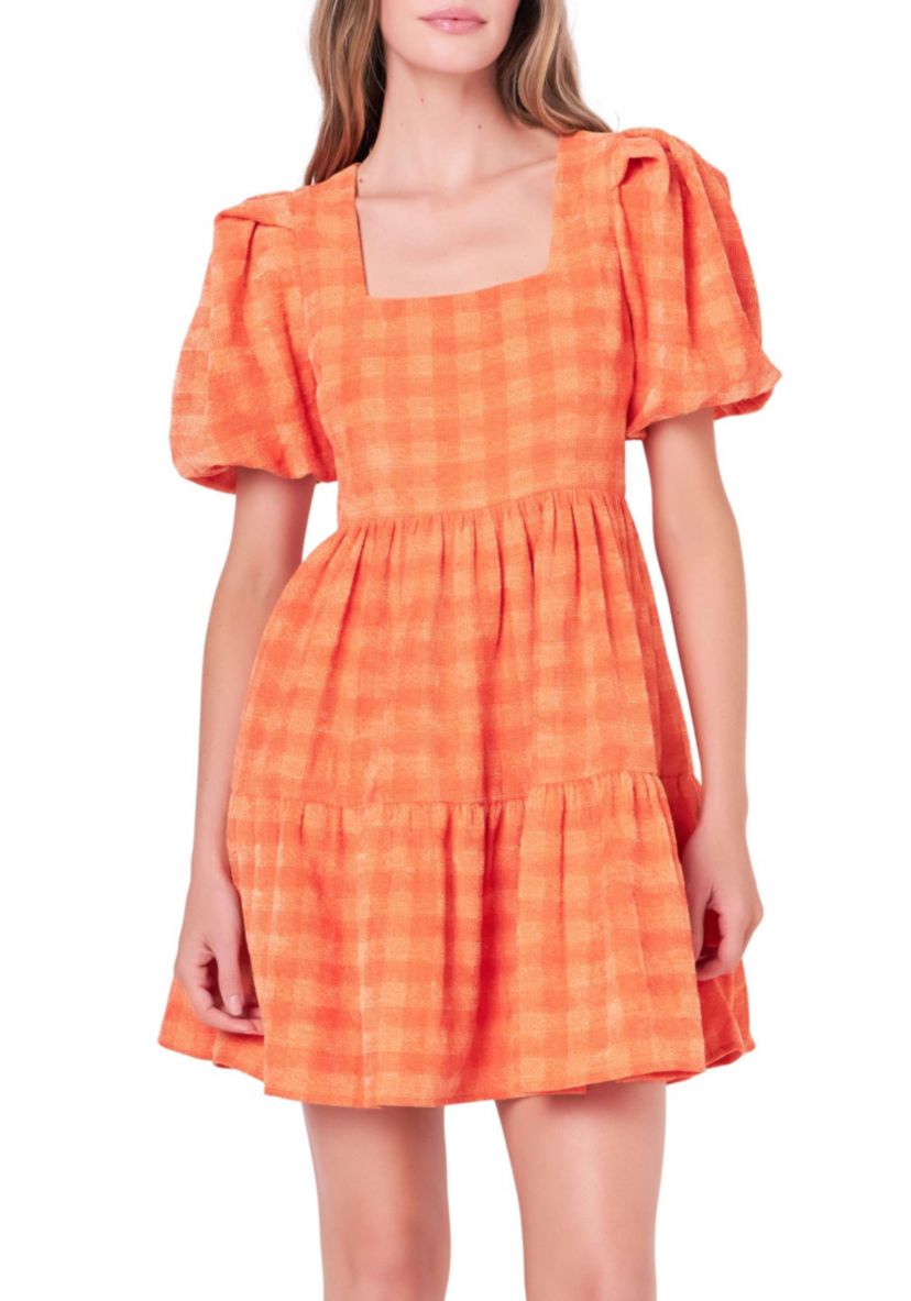 Tweed Babydoll Dress
