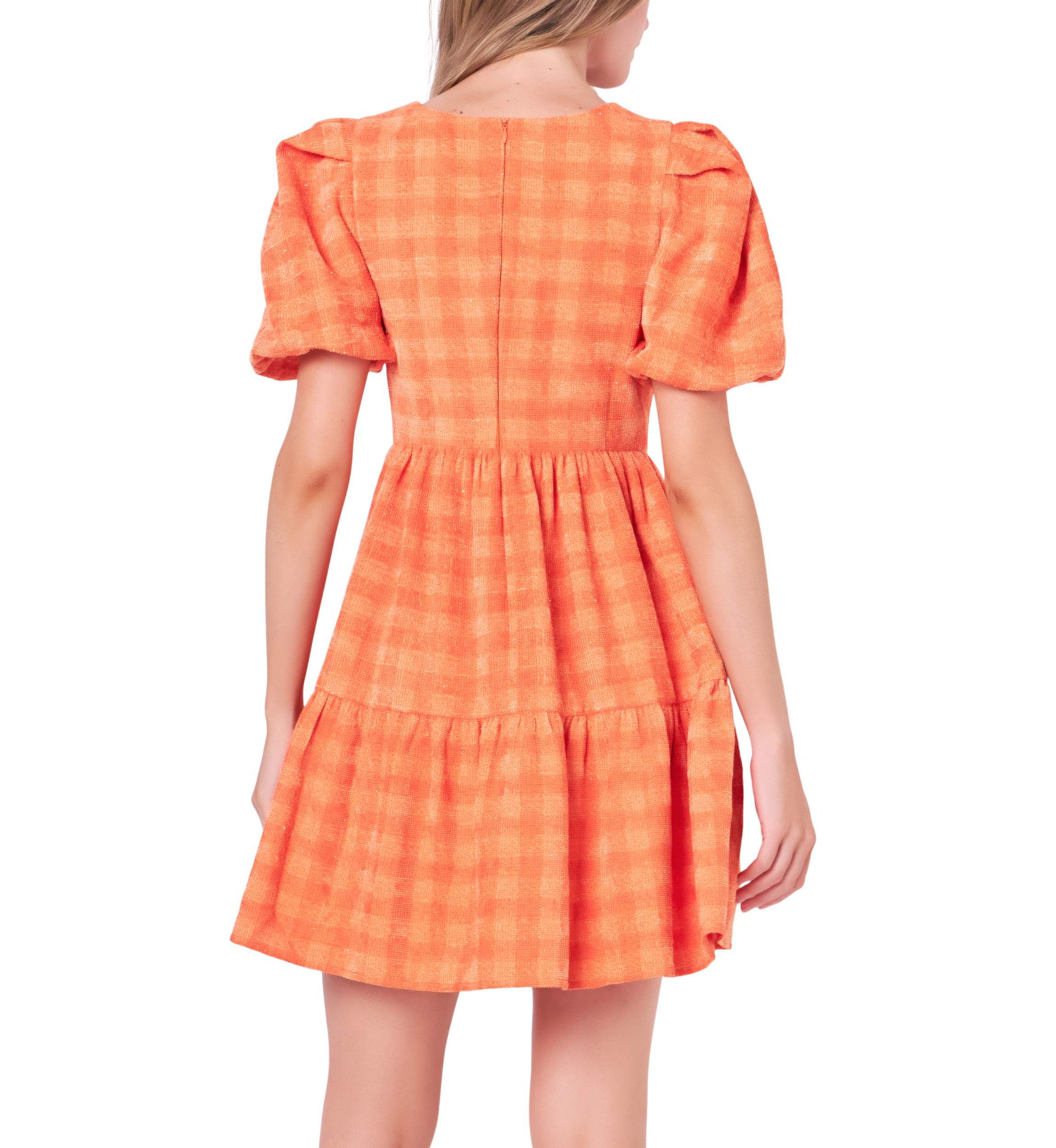 Tweed Babydoll Dress