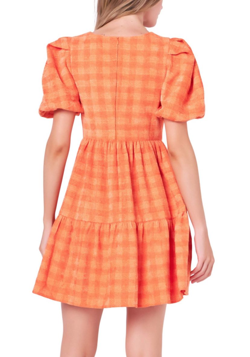 Tweed Babydoll Dress