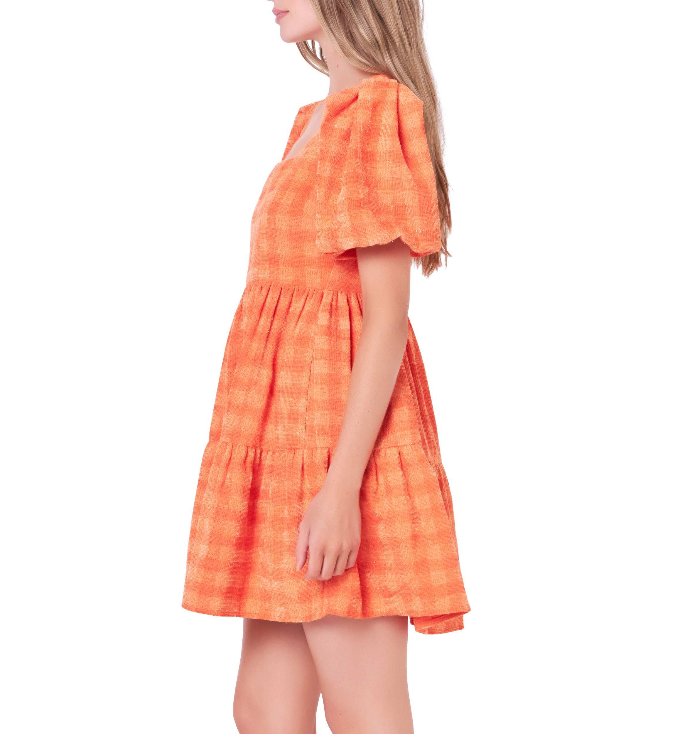 Tweed Babydoll Dress