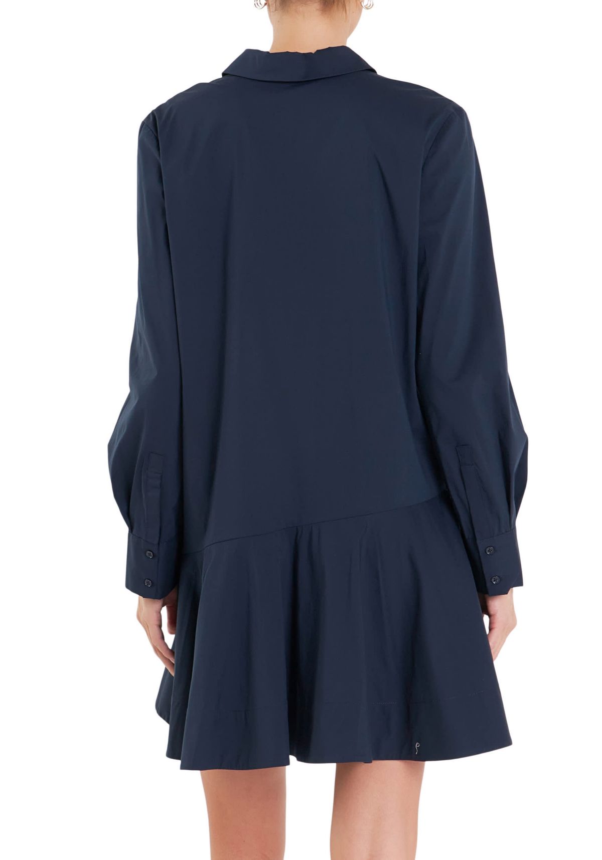 Collar Flare Skirt Dress