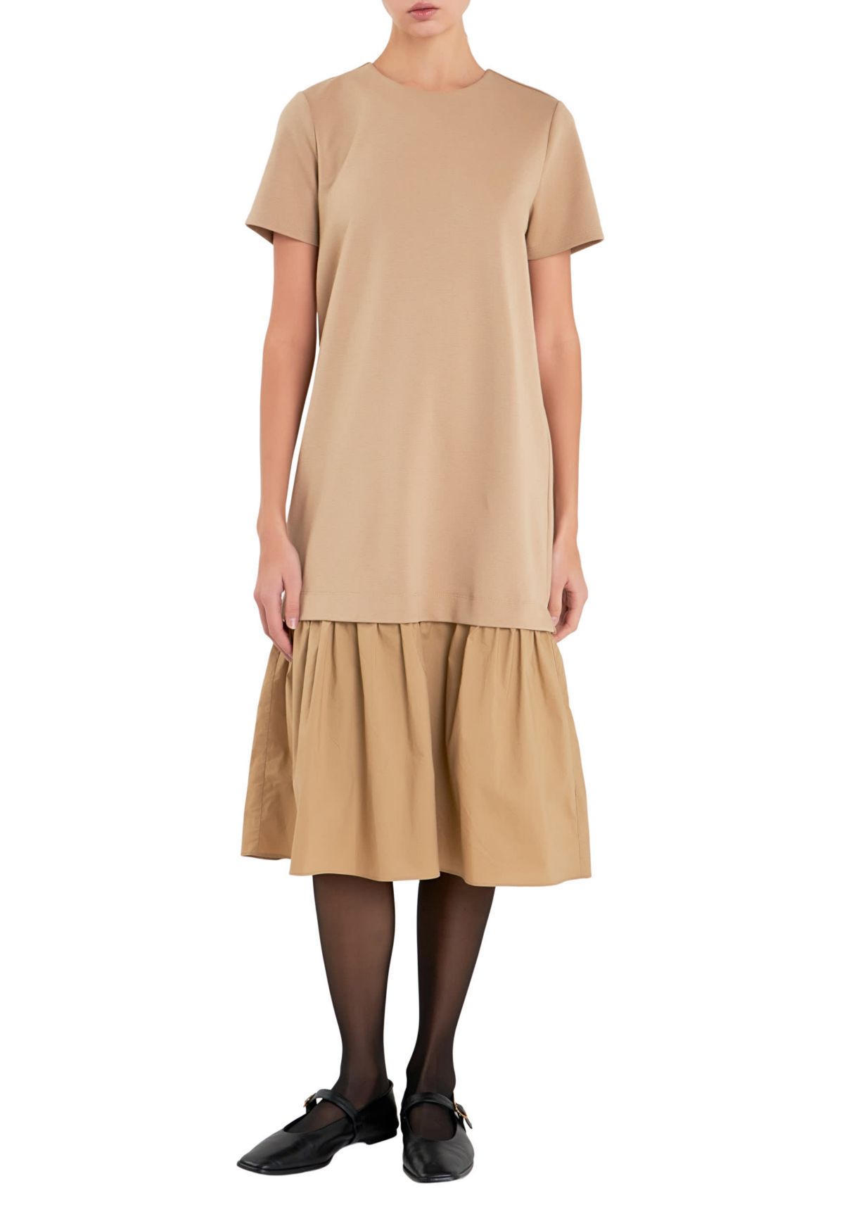 Mixed Media Tee Maxi Dress