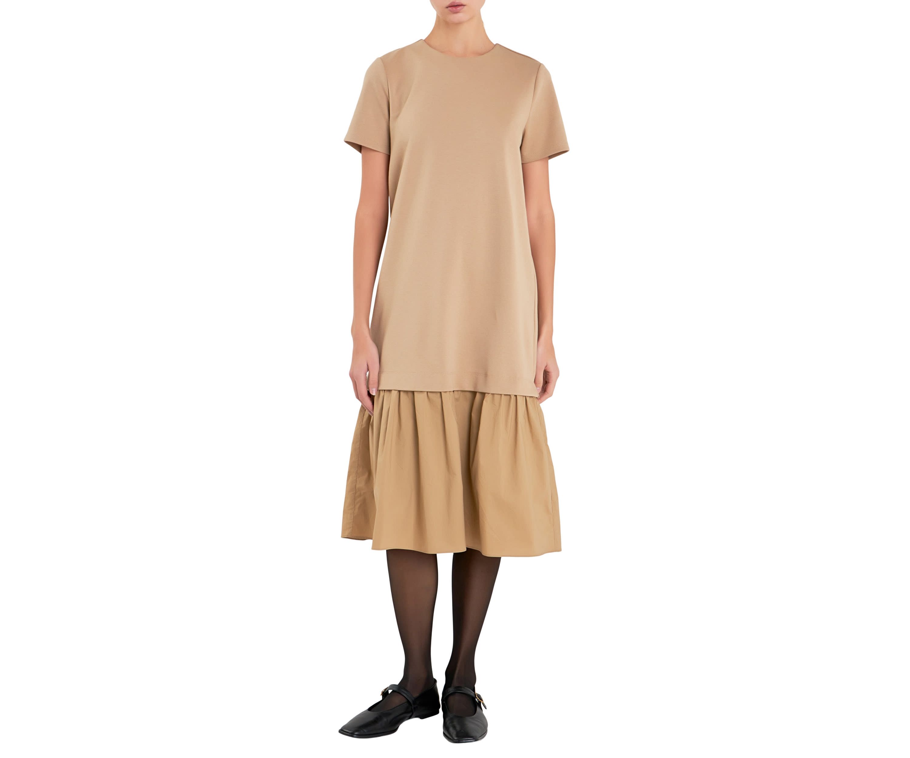 Mixed Media Tee Maxi Dress