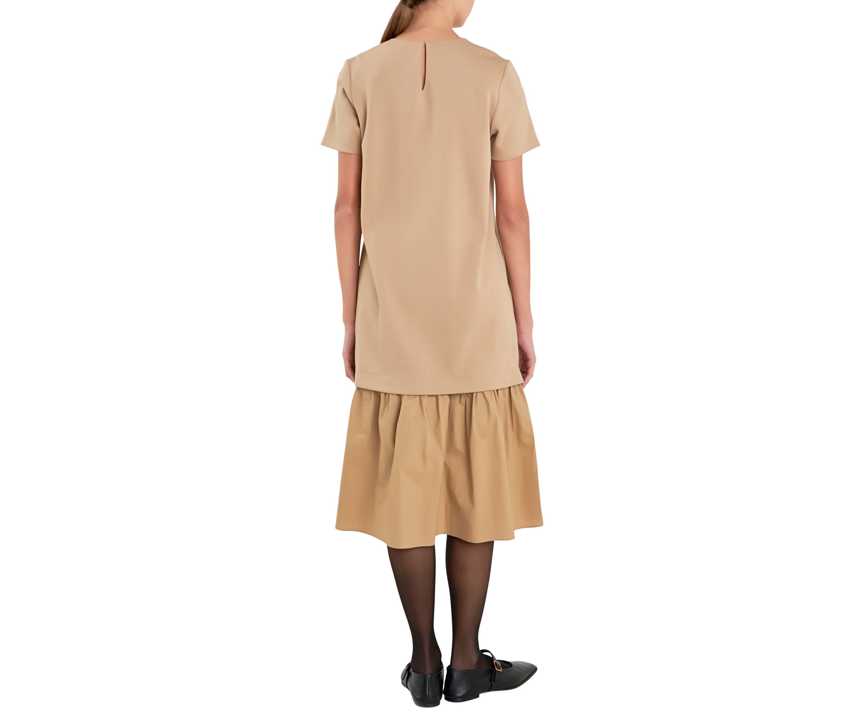 Mixed Media Tee Maxi Dress