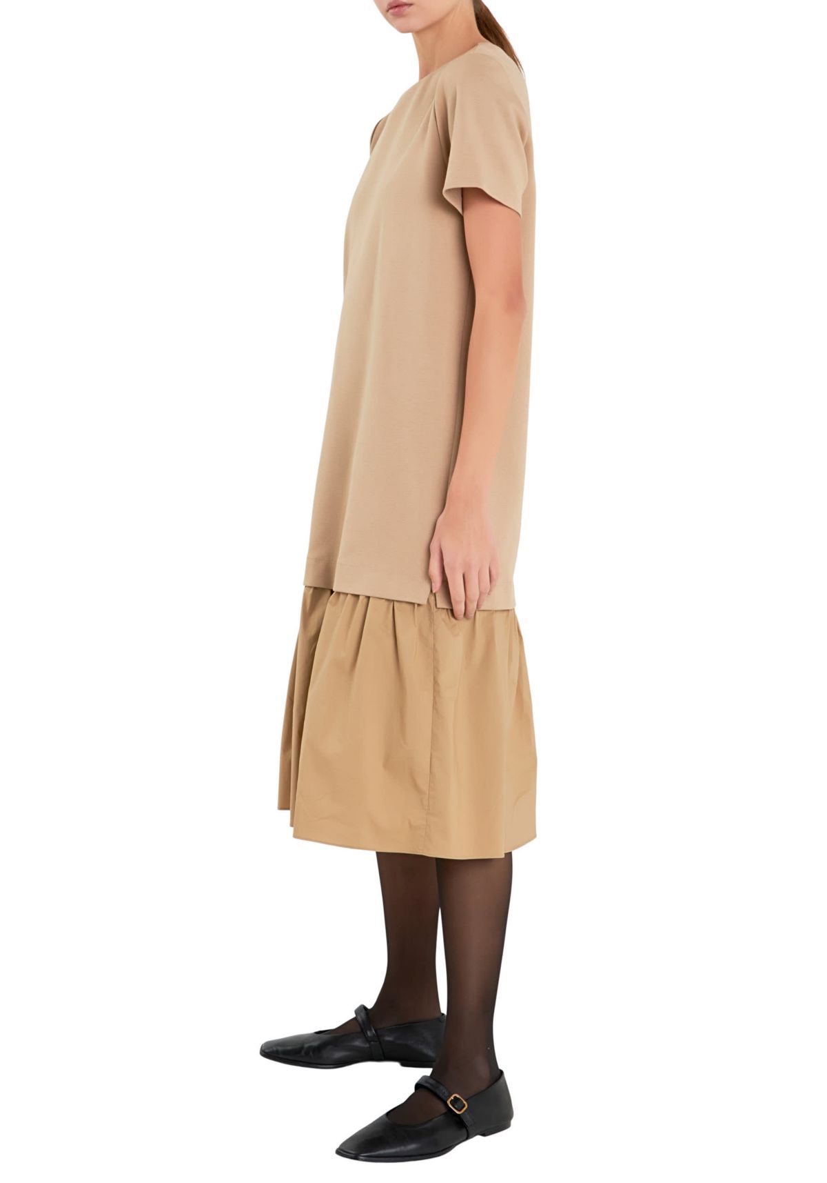 Mixed Media Tee Maxi Dress