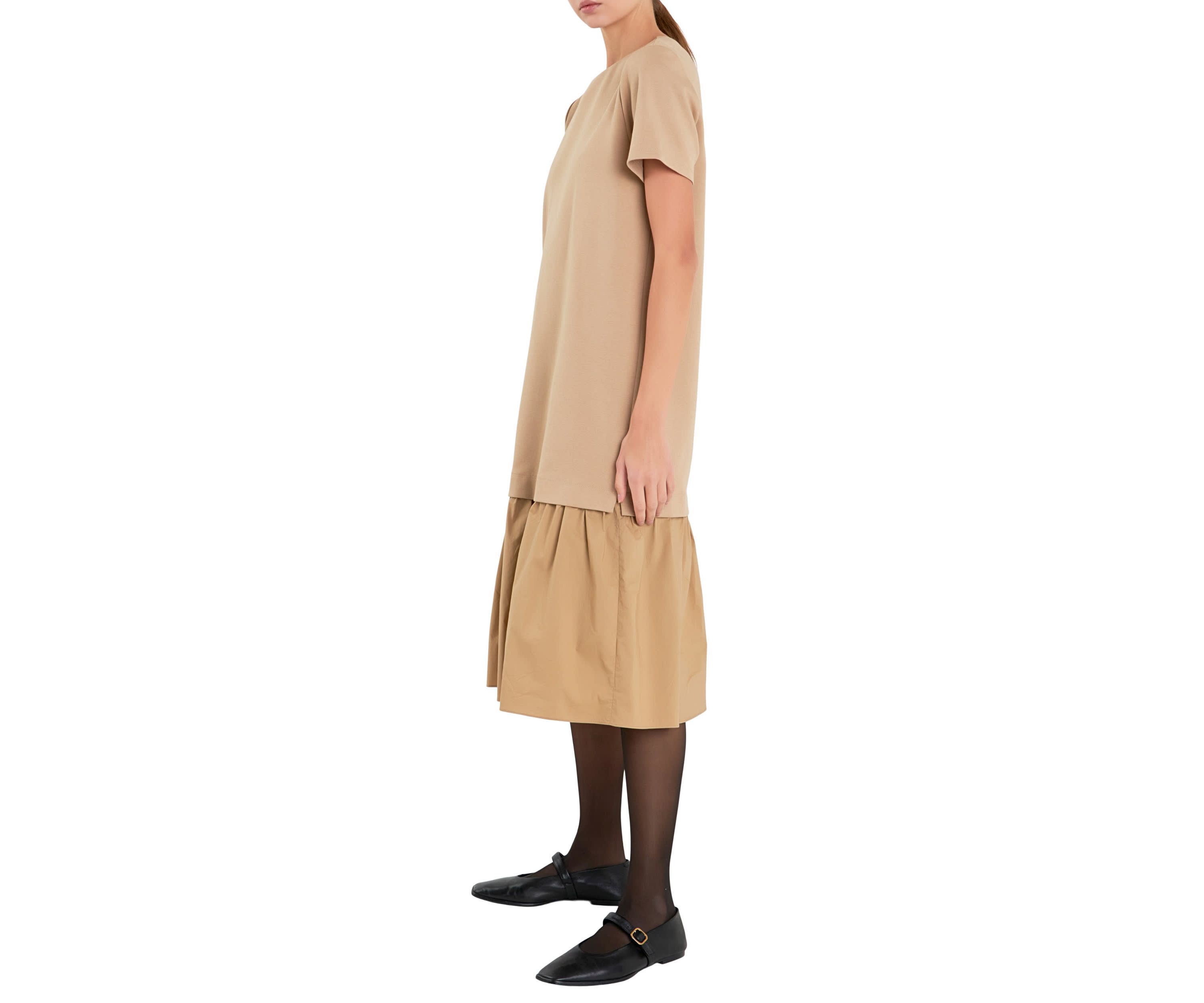 Mixed Media Tee Maxi Dress