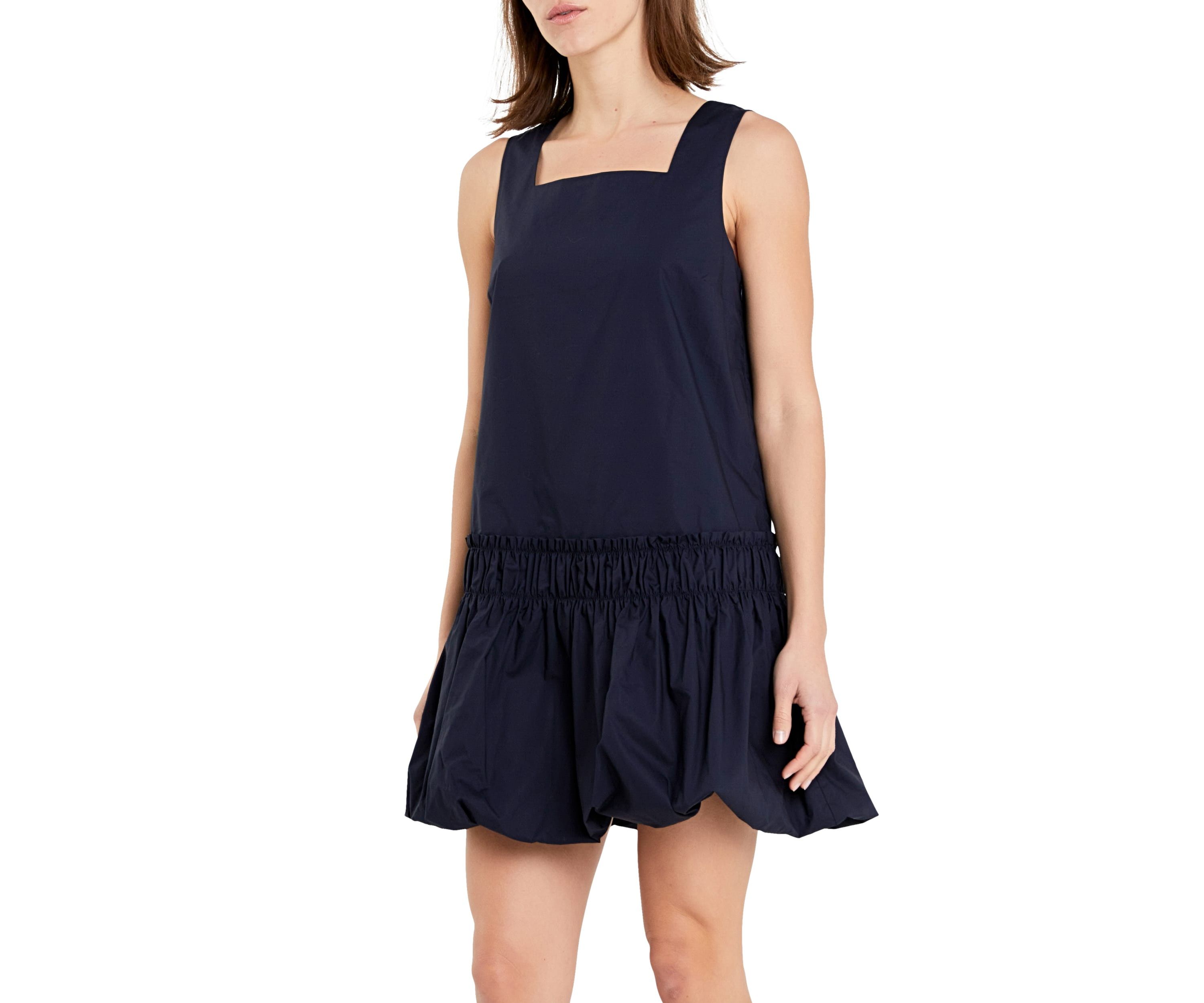 Shirring Detailed Sleeveless Dress