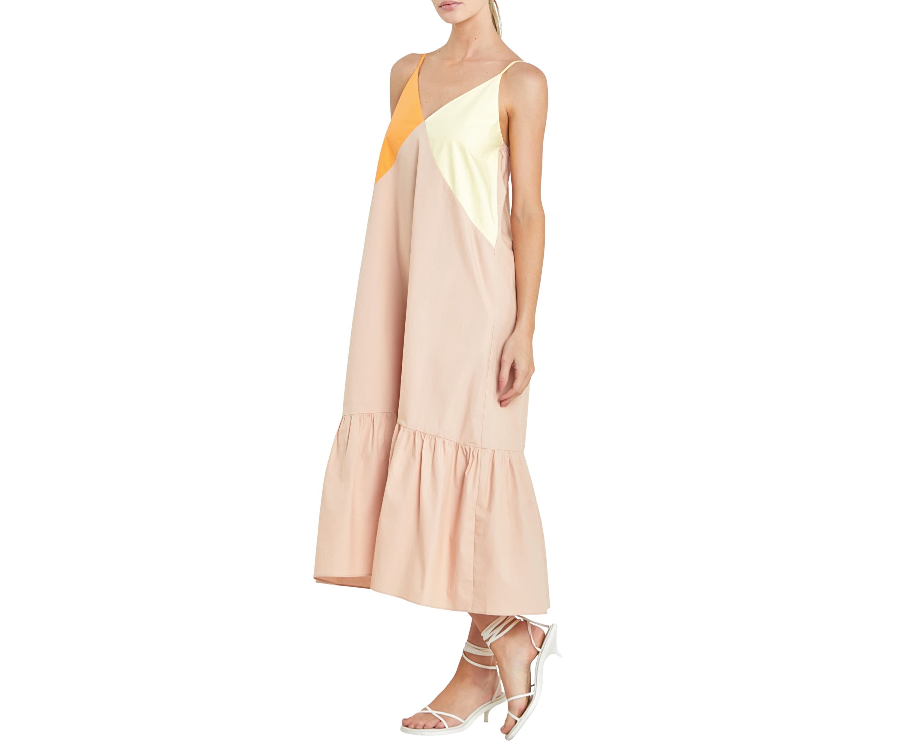Color Block Maxi Dress