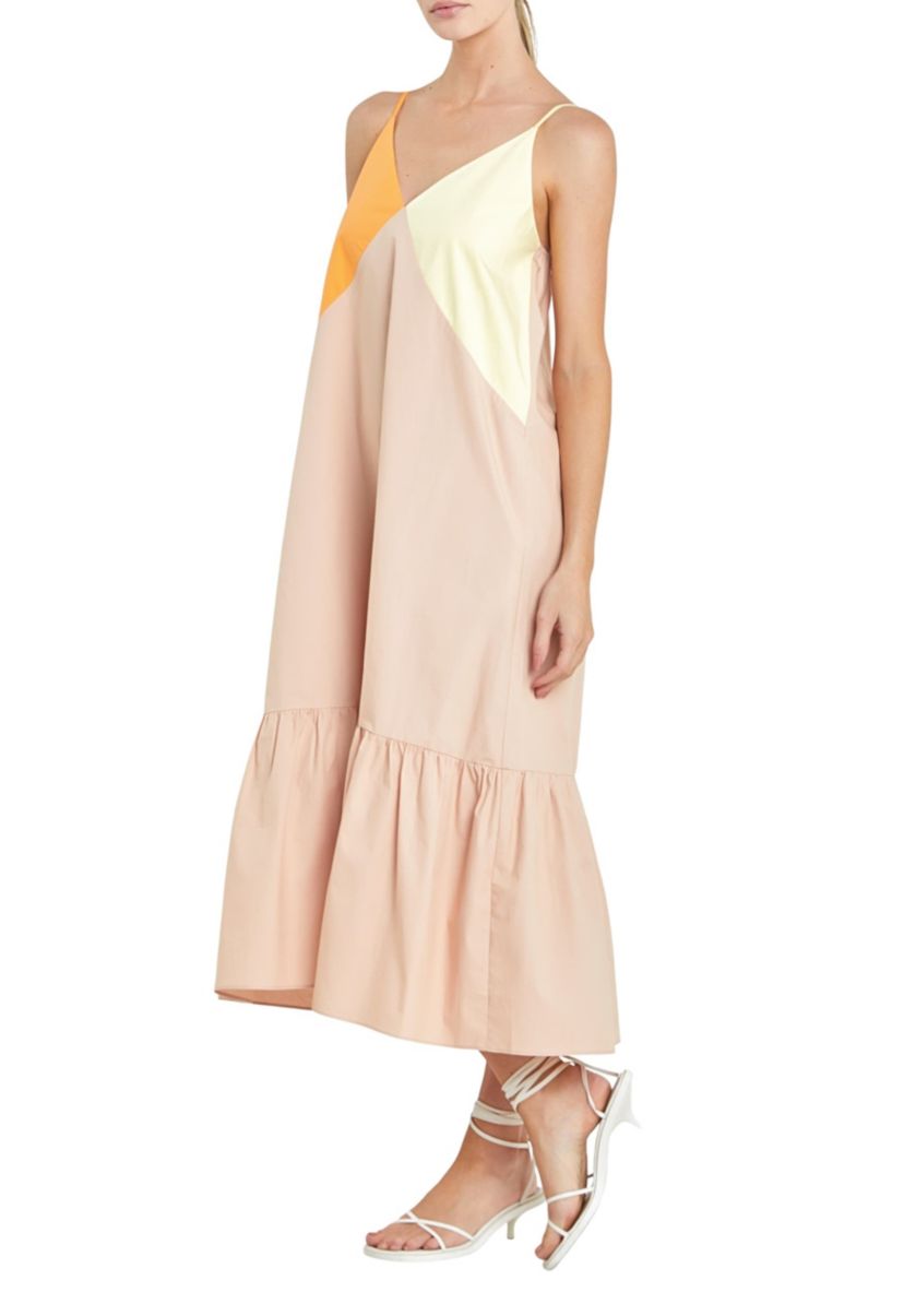 Color Block Maxi Dress