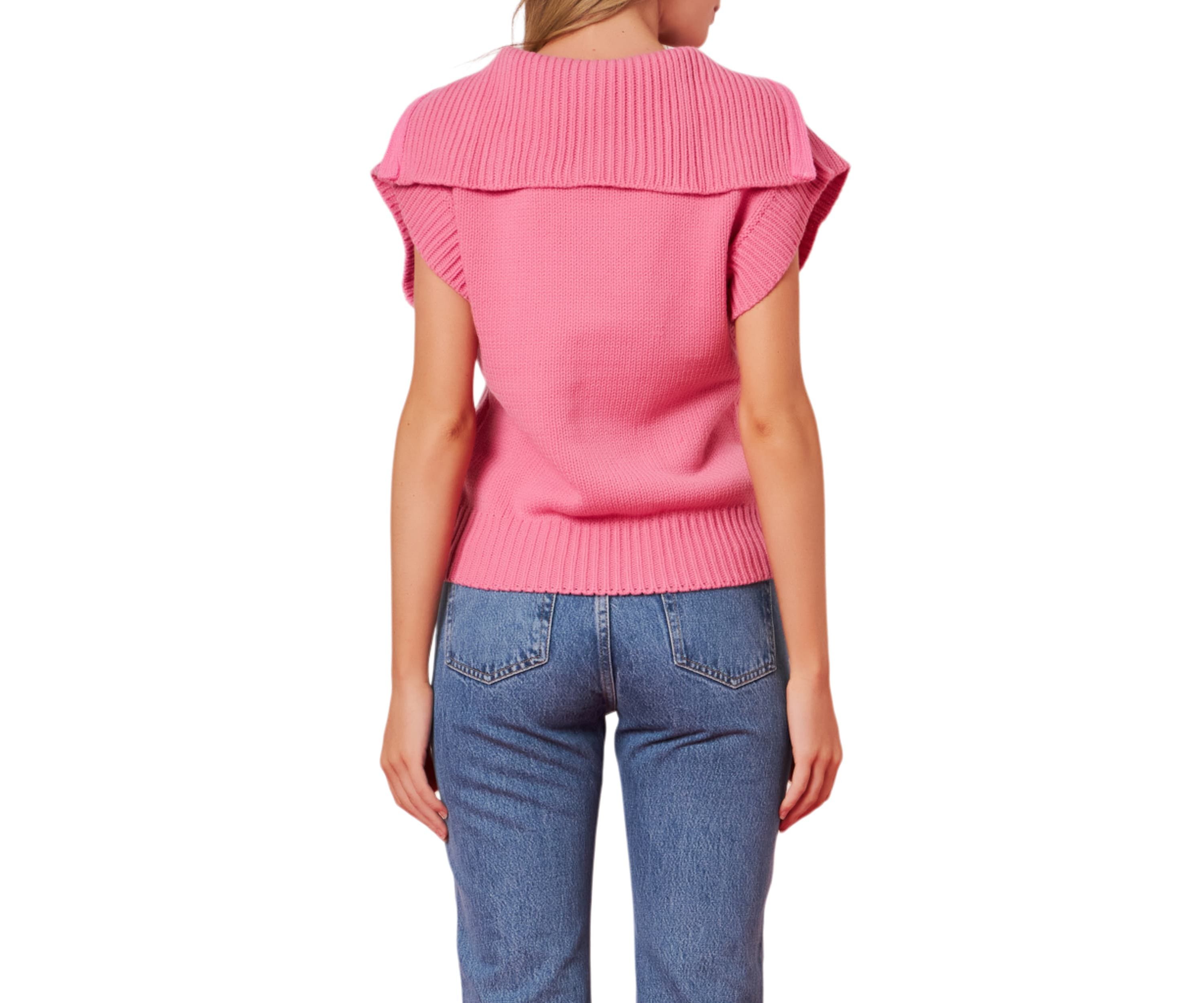 Zip Mock Neck Vest