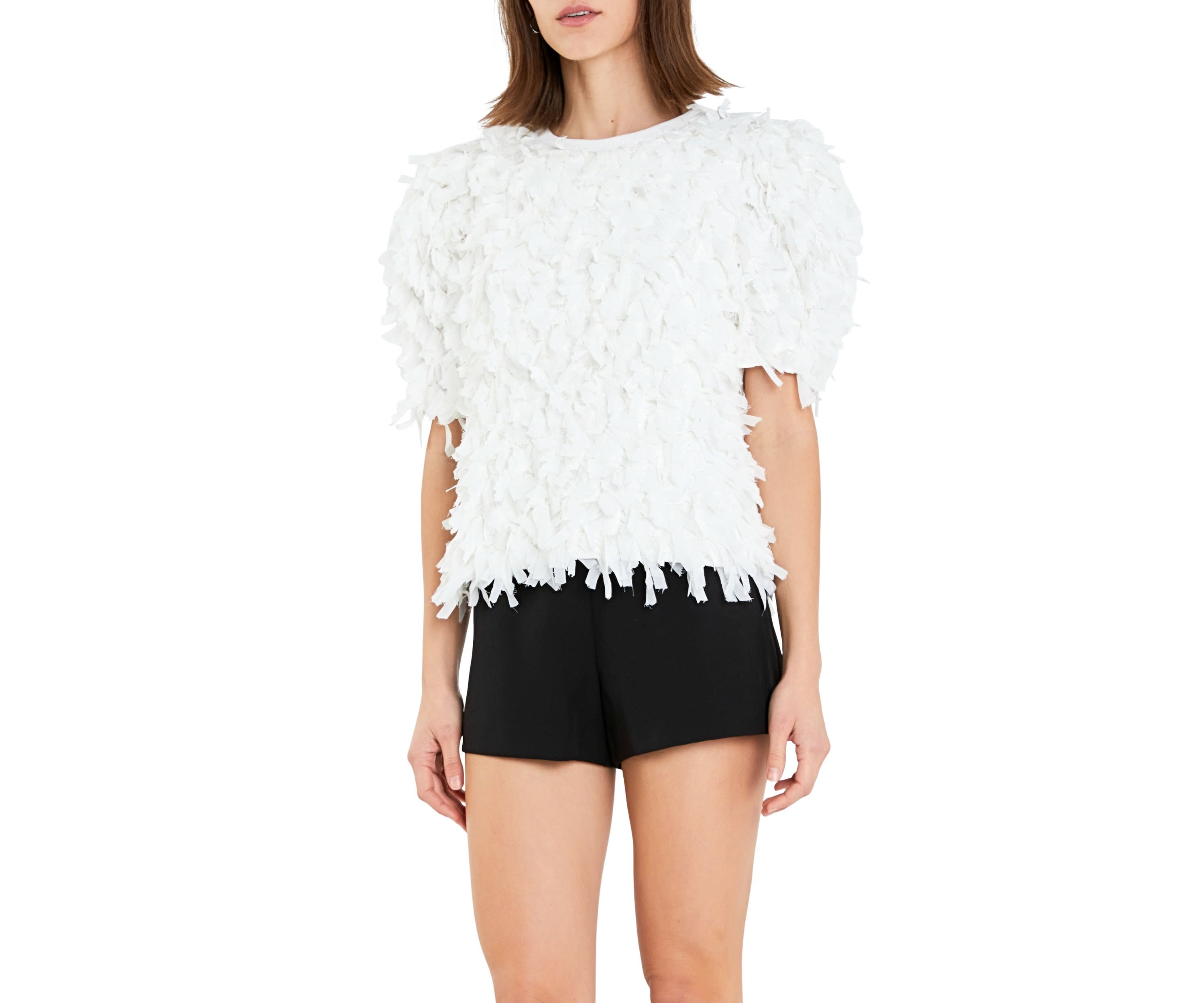 Textured Ribbon Top