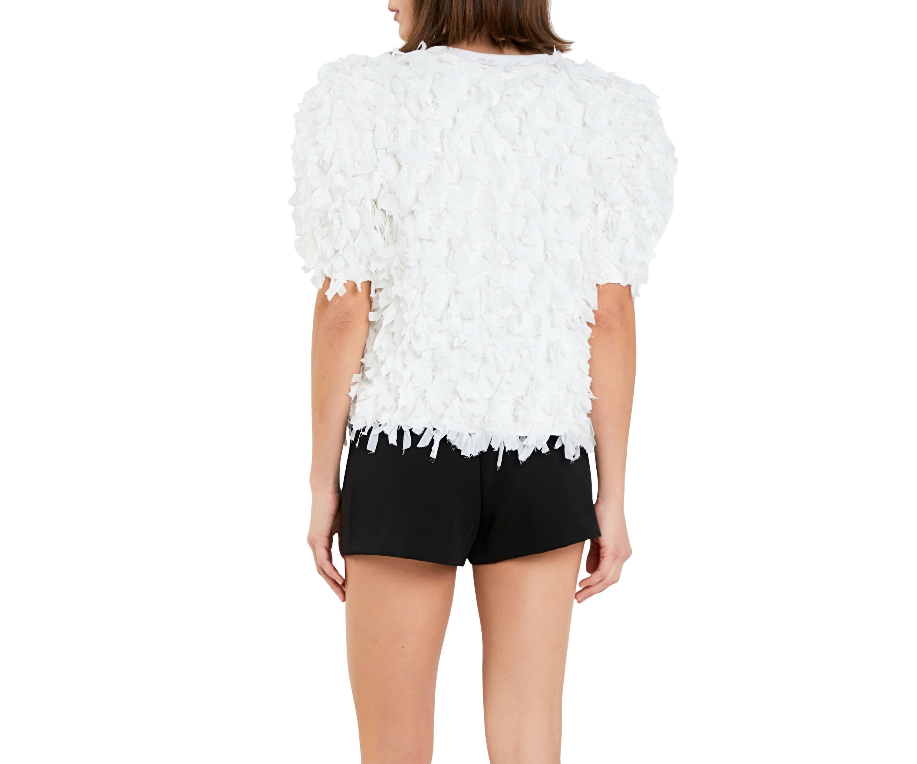 Textured Ribbon Top
