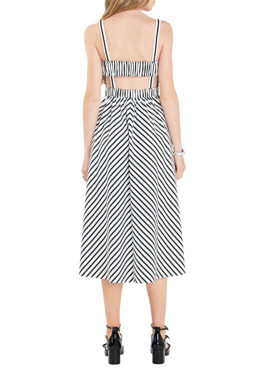 Striped Smocked Dress