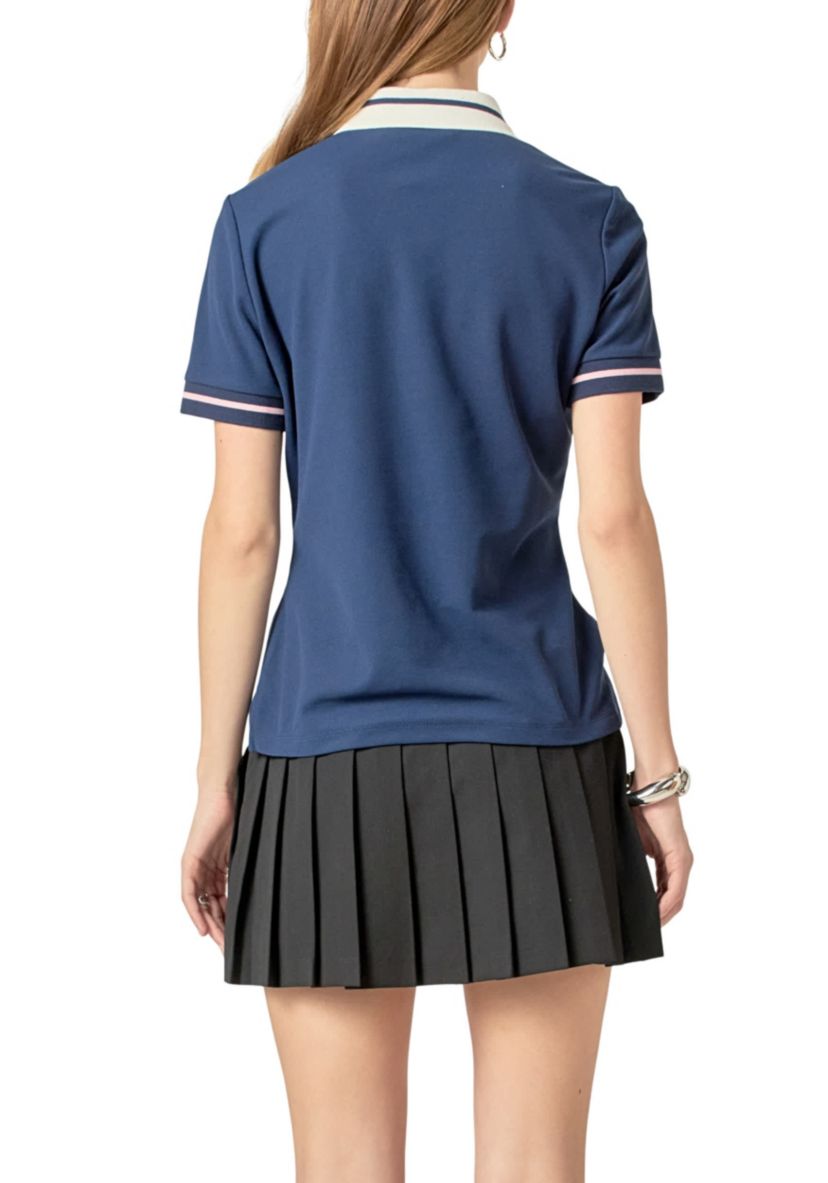 Color Block Polo Shirt