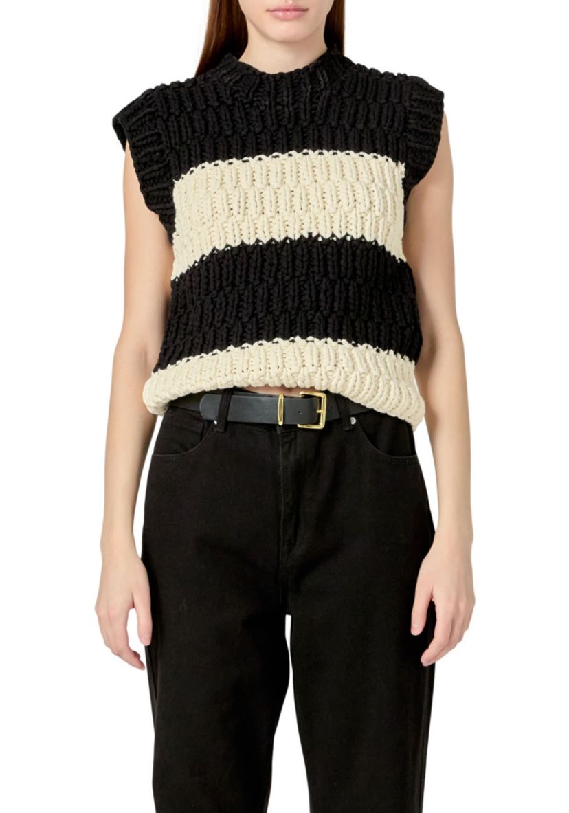 Striped Chunky Vest