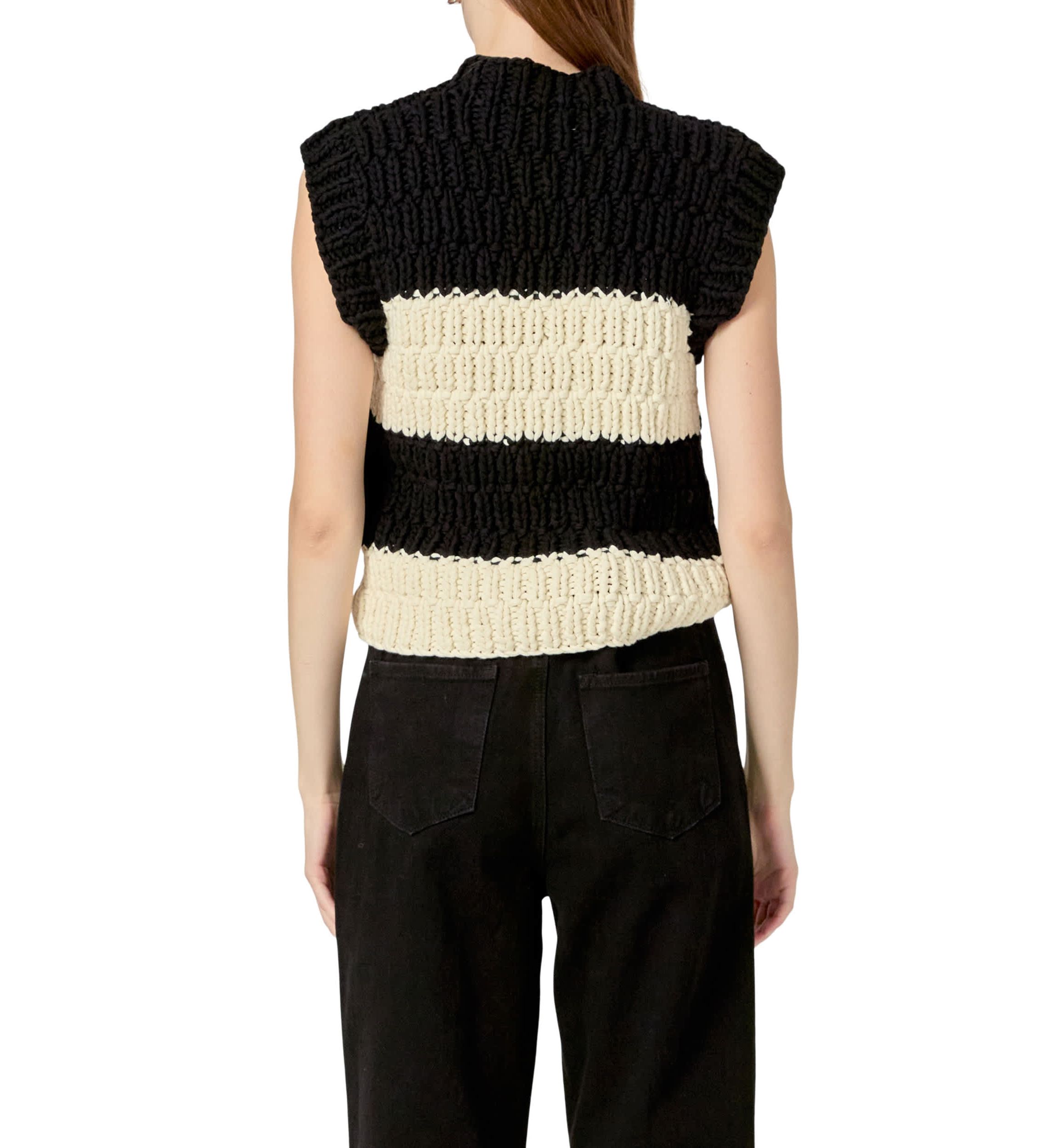 Striped Chunky Vest