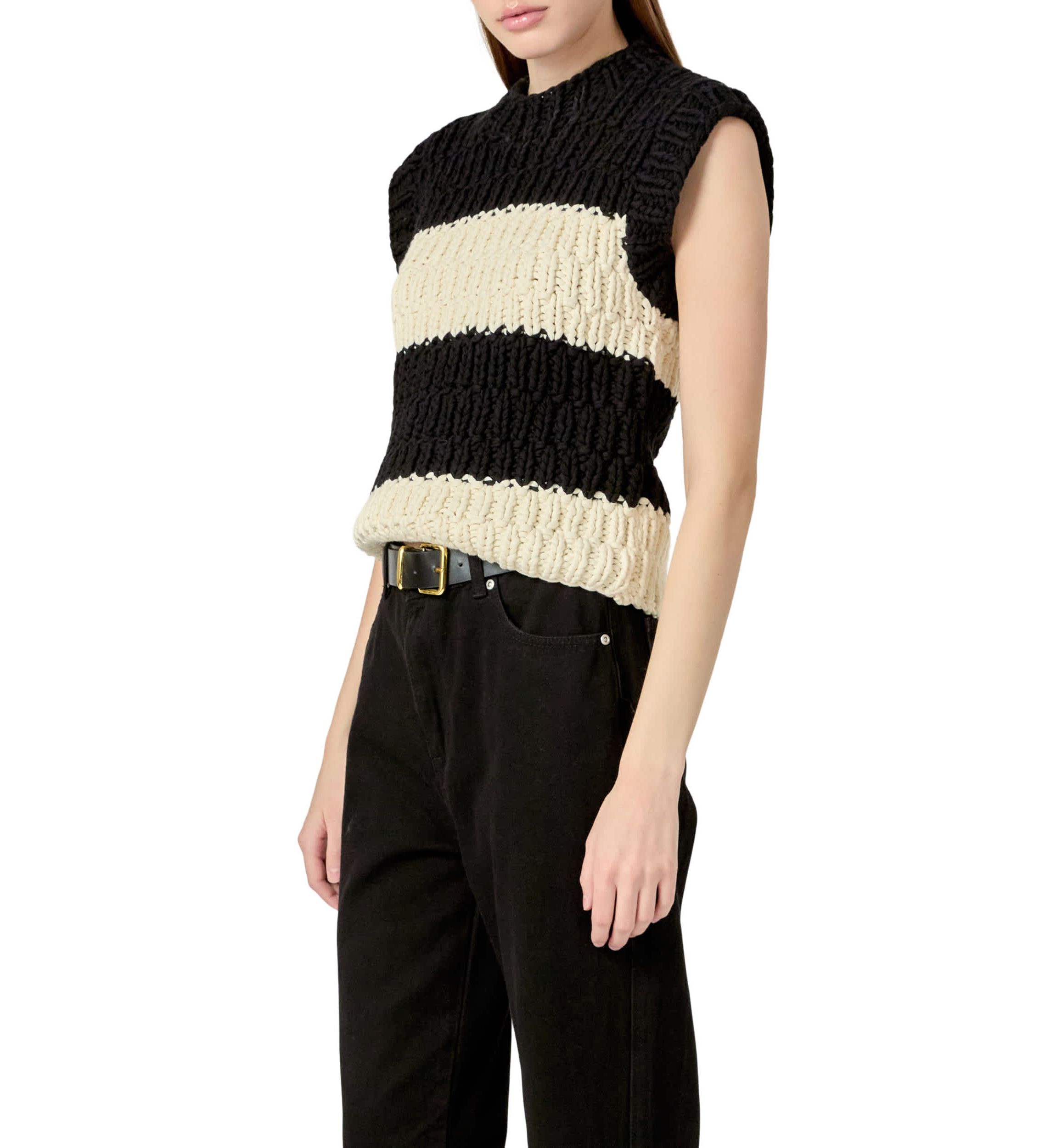 Striped Chunky Vest