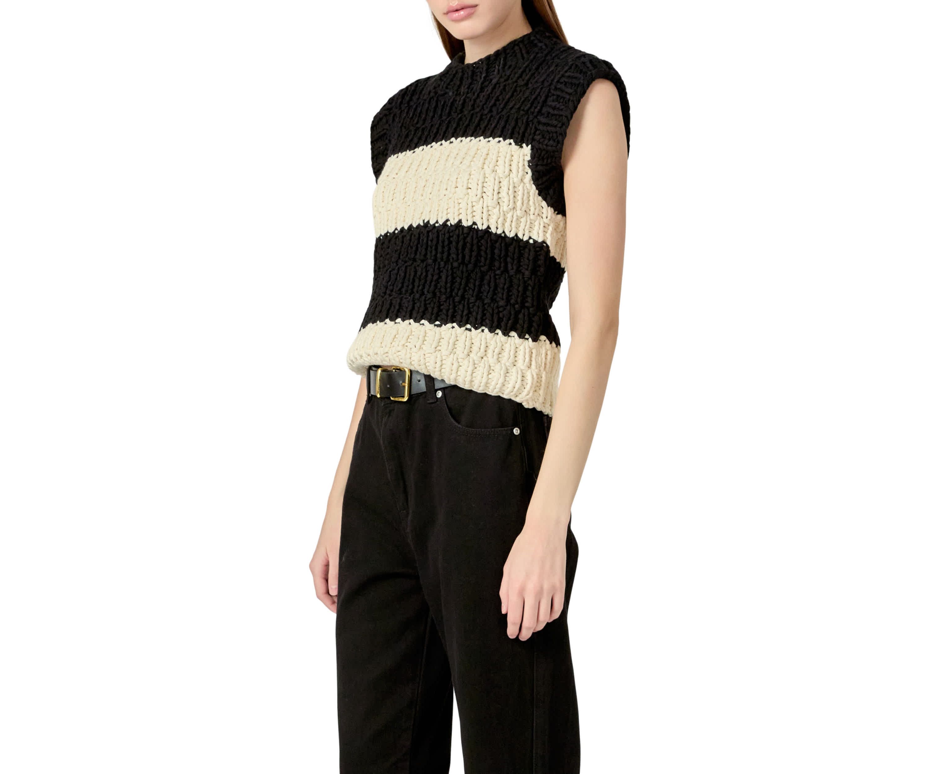 Striped Chunky Vest