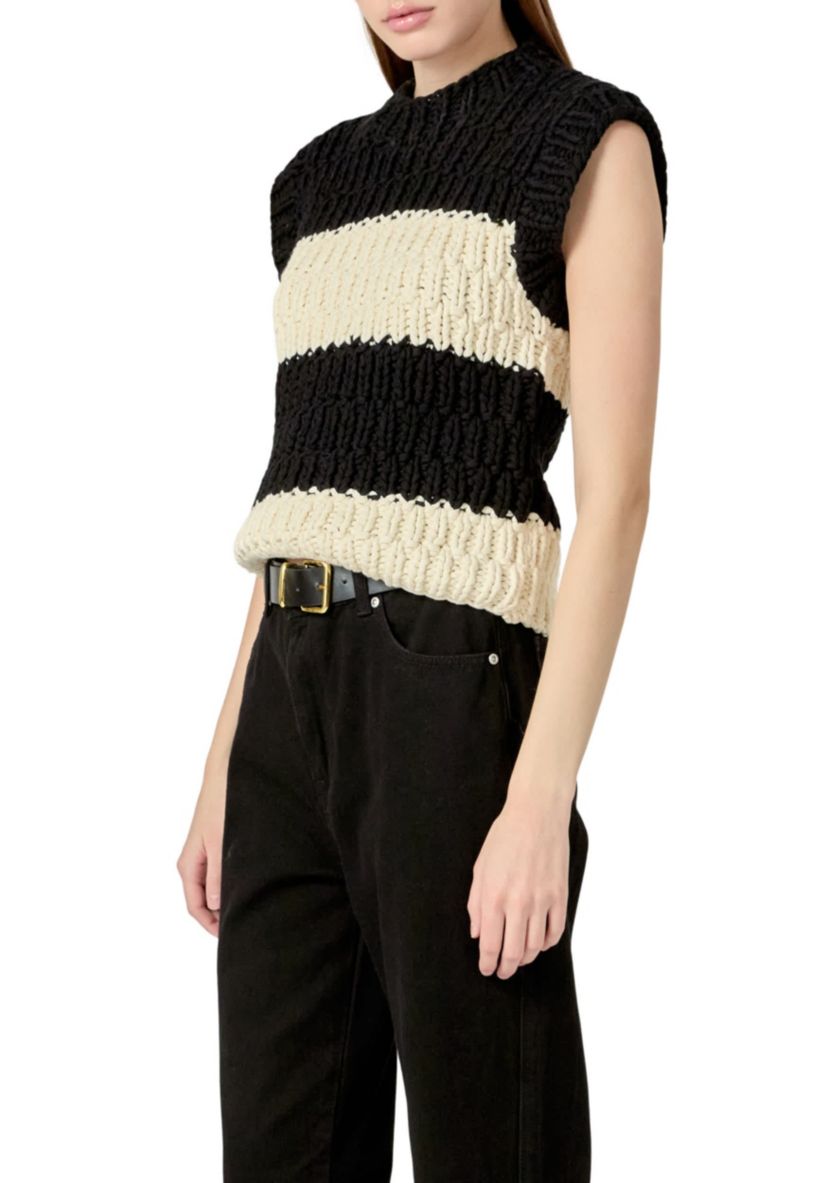 Striped Chunky Vest