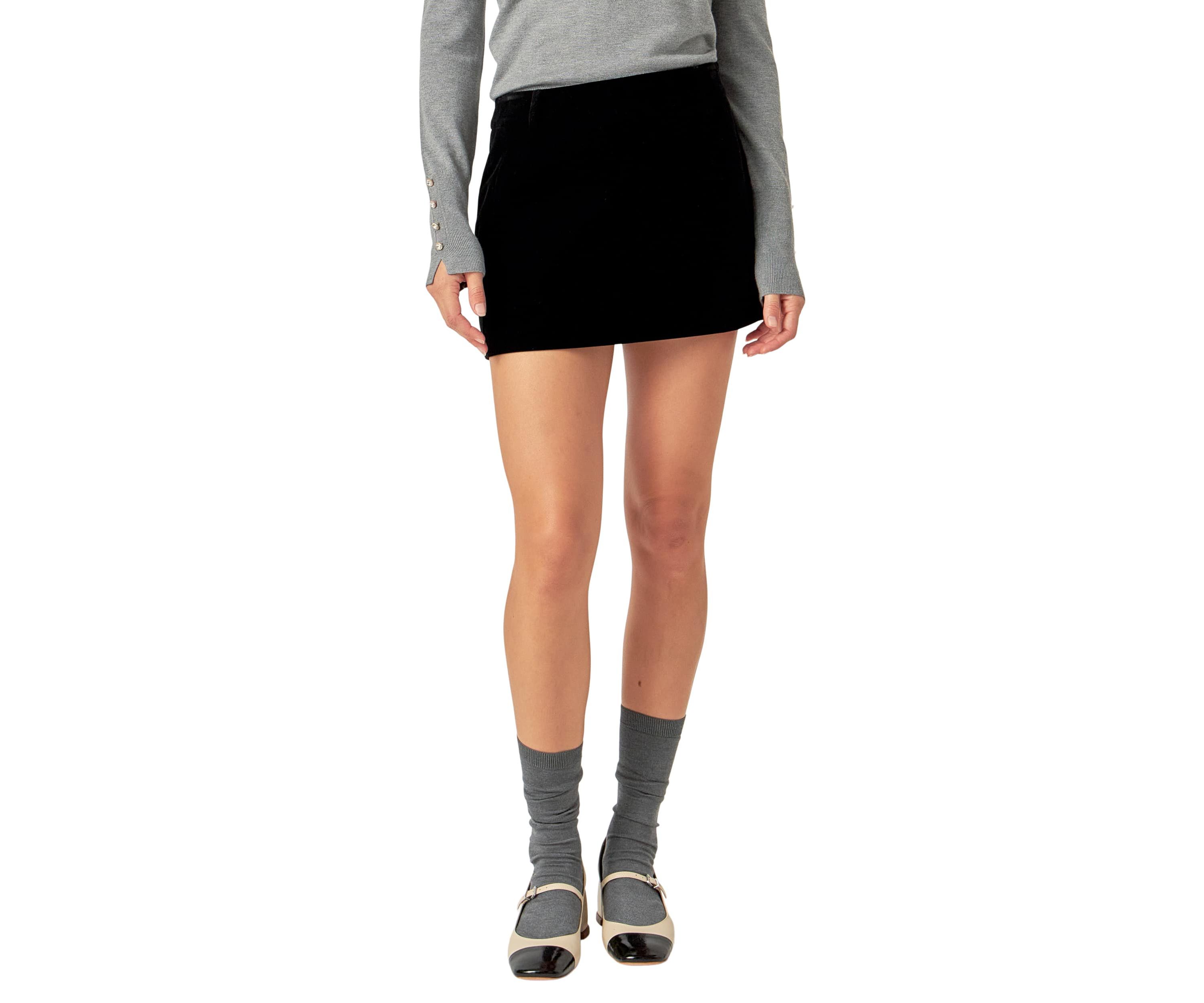 Velvet Low Rise Skort