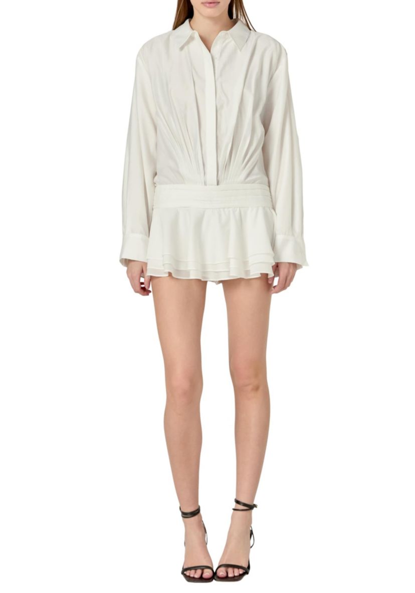 RUFFLED MICRO MINI ROMPER
