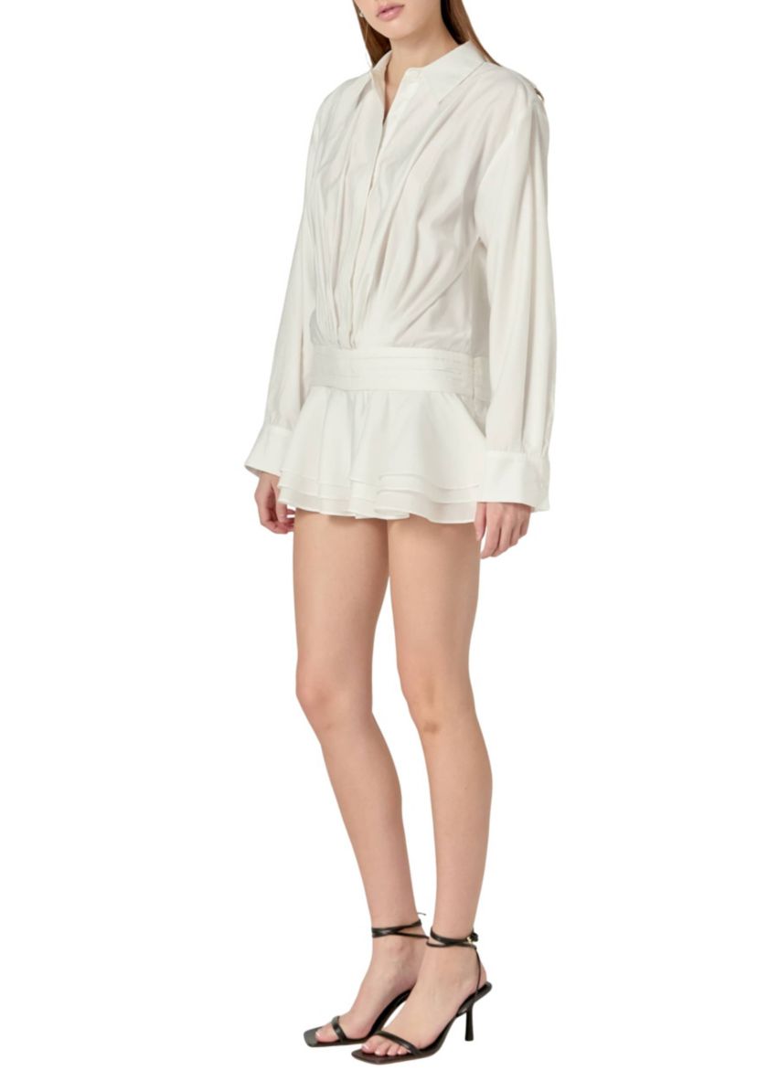 RUFFLED MICRO MINI ROMPER