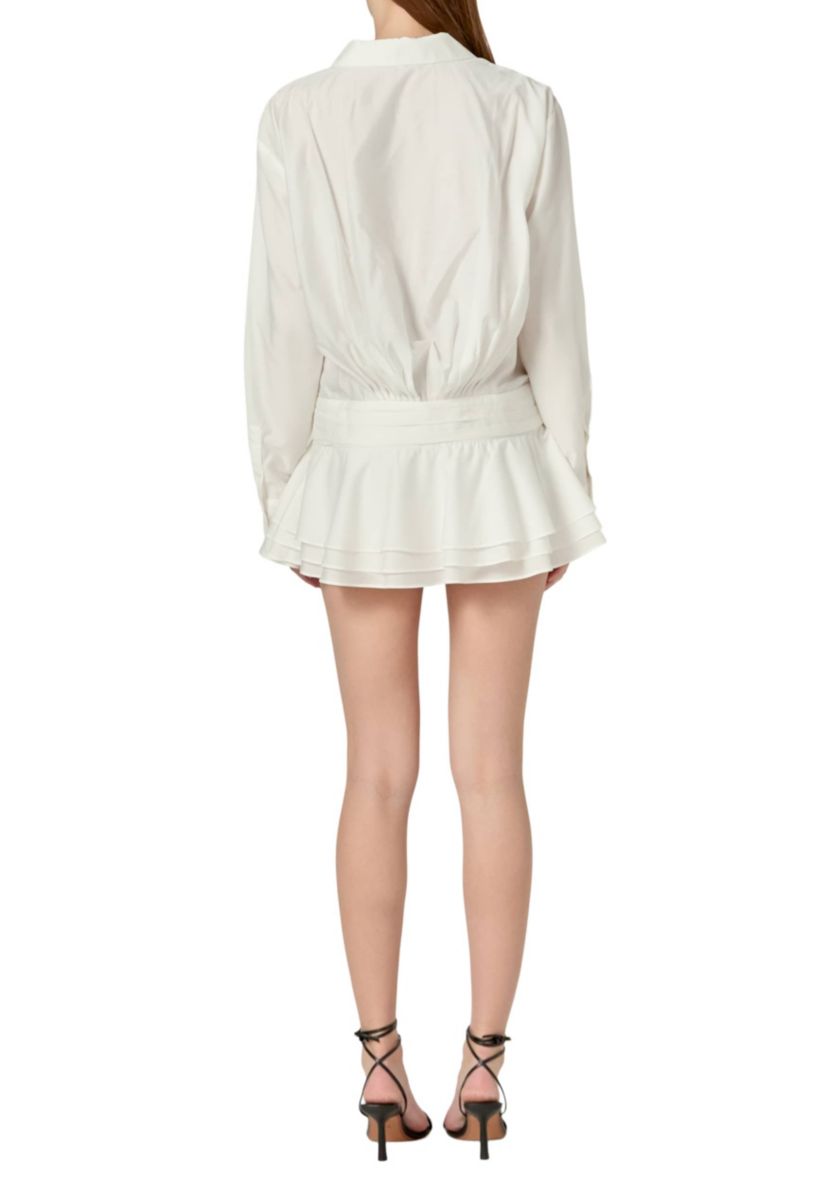 RUFFLED MICRO MINI ROMPER