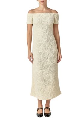 ENGLISH FACTORY Women's Textured Midi Dress, Large