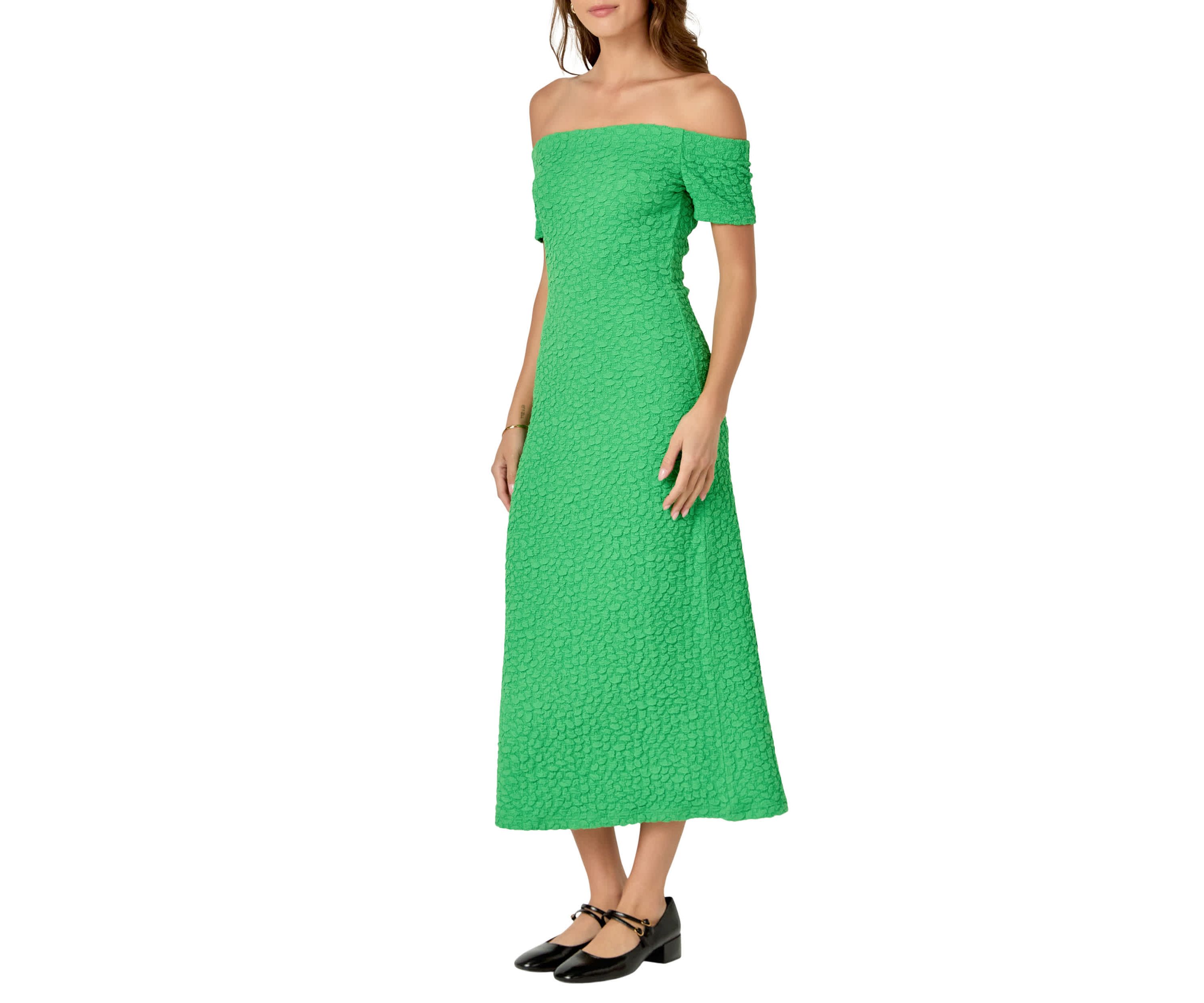 Textured Midi Dress