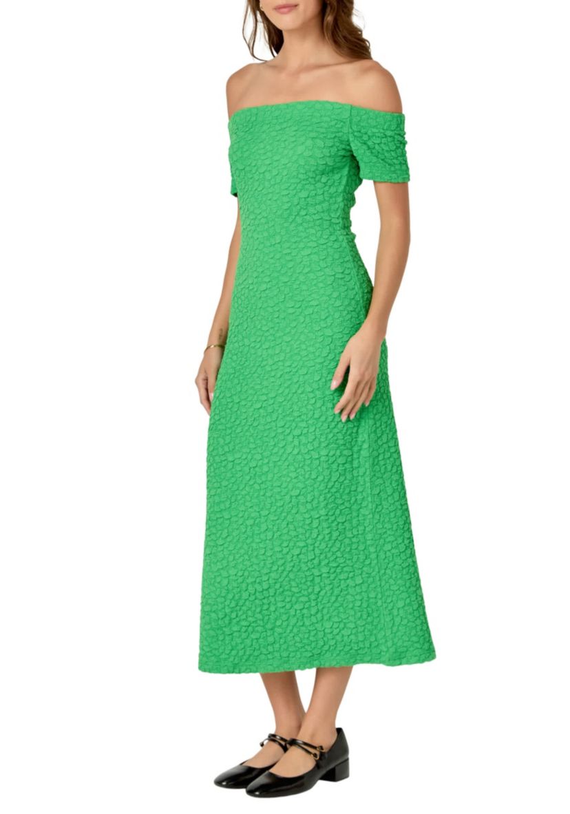Textured Midi Dress