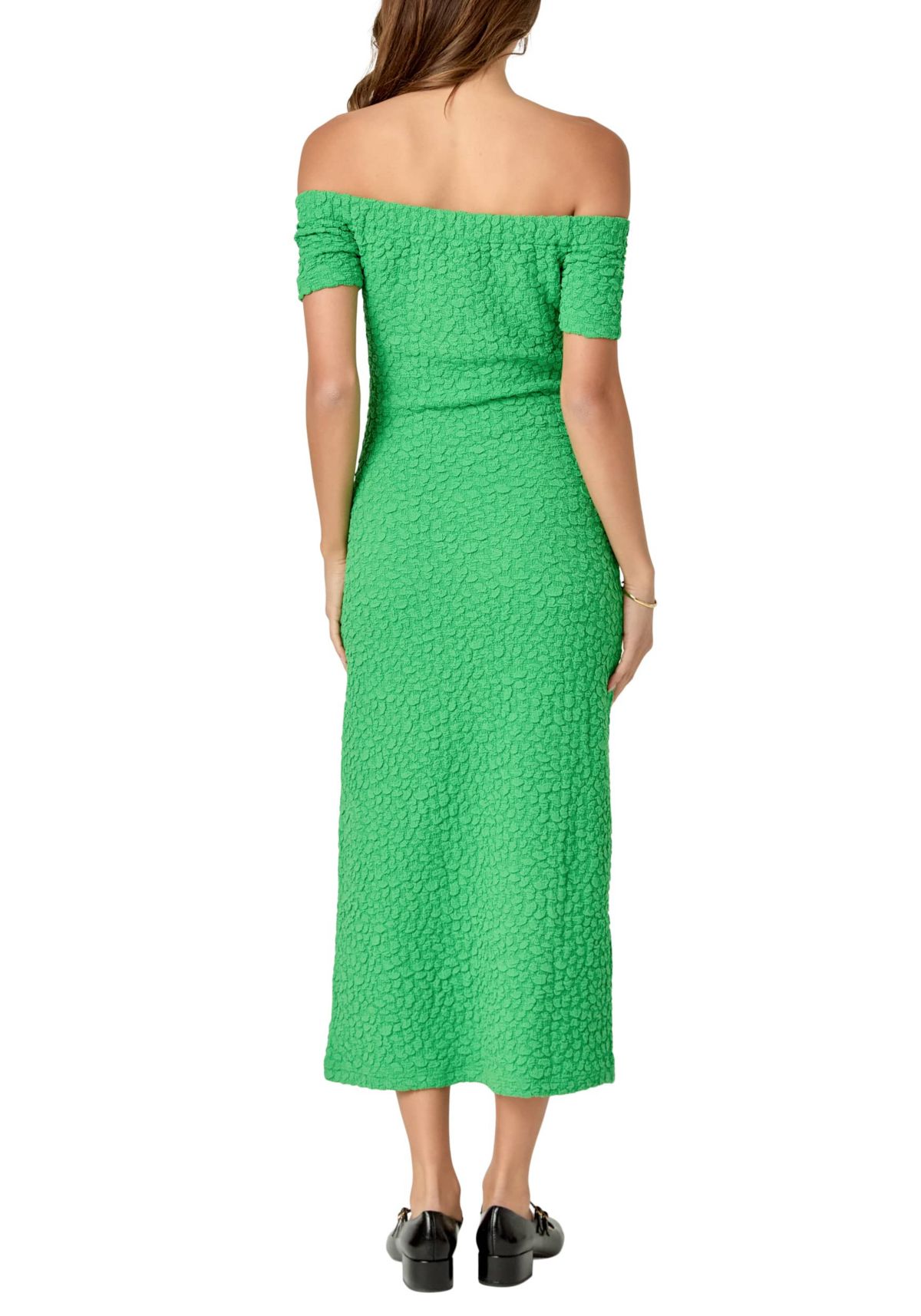 Textured Midi Dress