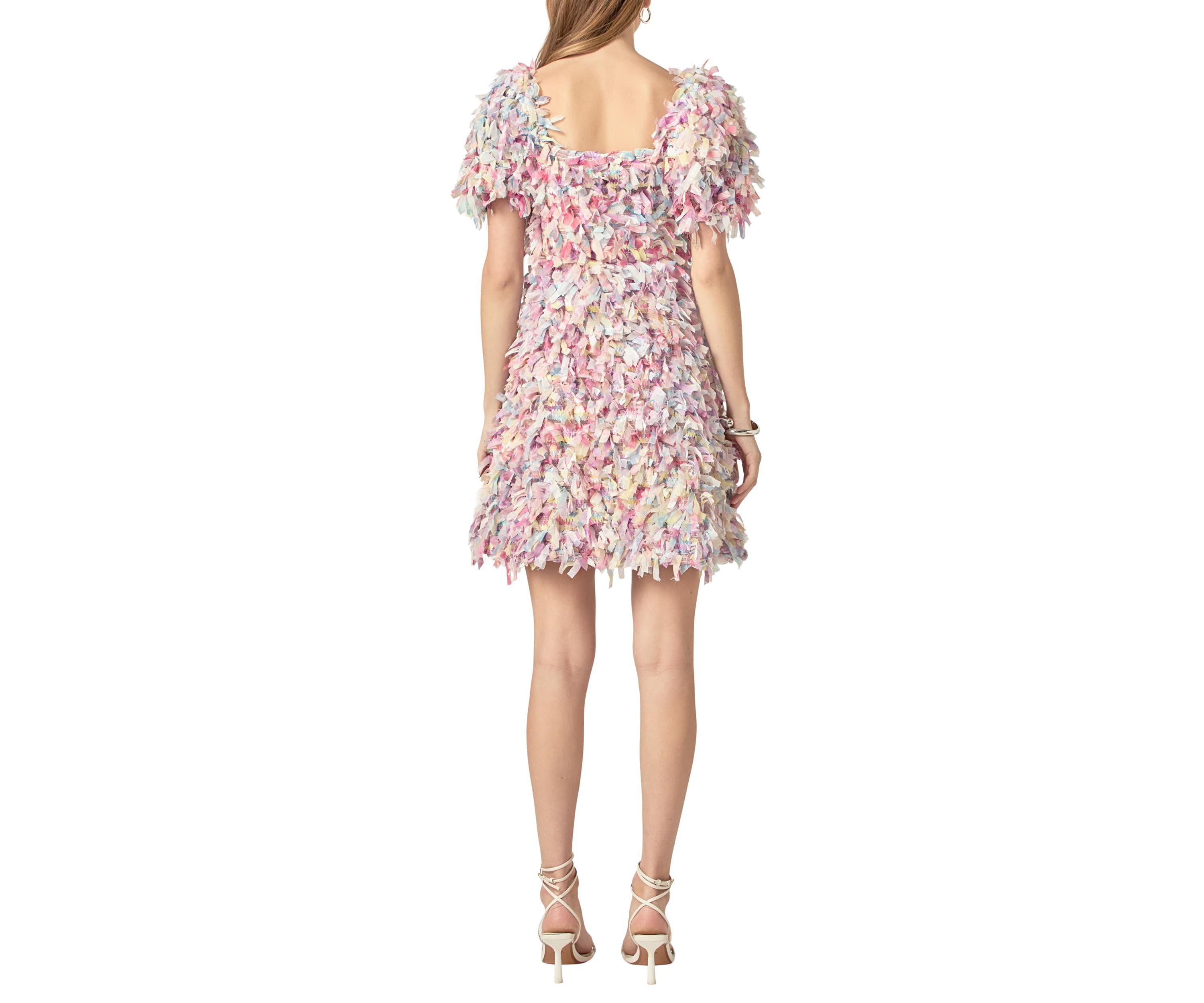 Textured Ribbon Mini Full Dress