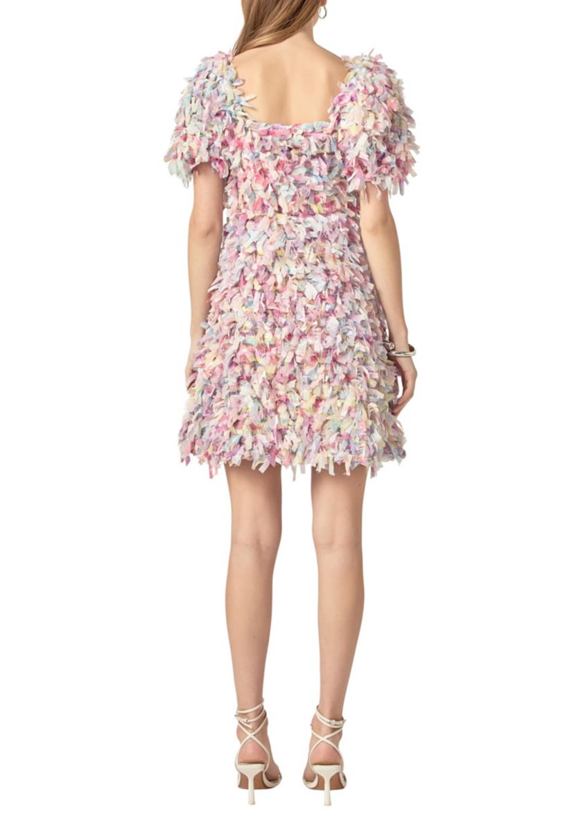 Textured Ribbon Mini Full Dress