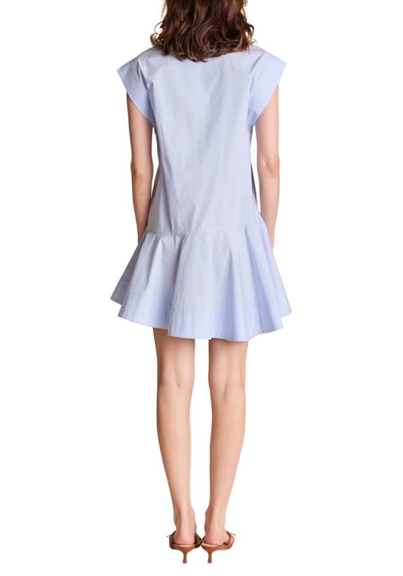 slim fit dress slacks London Times Plus Size Foldover-Neck Fit & Flare Dress - Navy main image 1