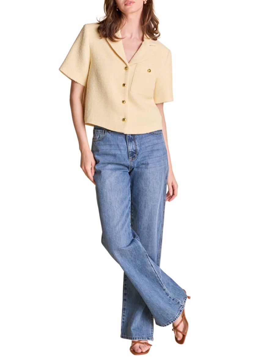 TWEED SHORT SLEEVE SHIRT