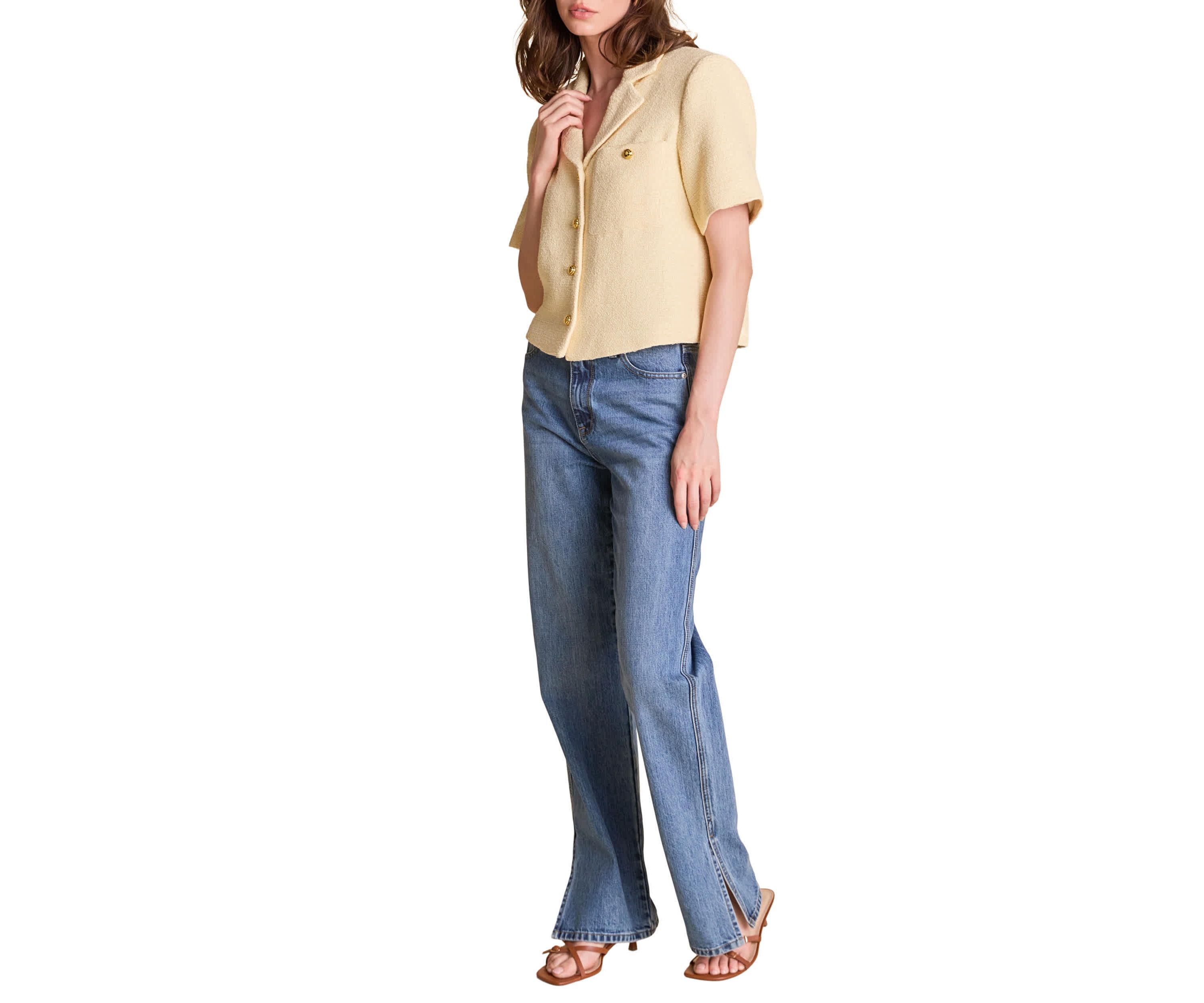 TWEED SHORT SLEEVE SHIRT