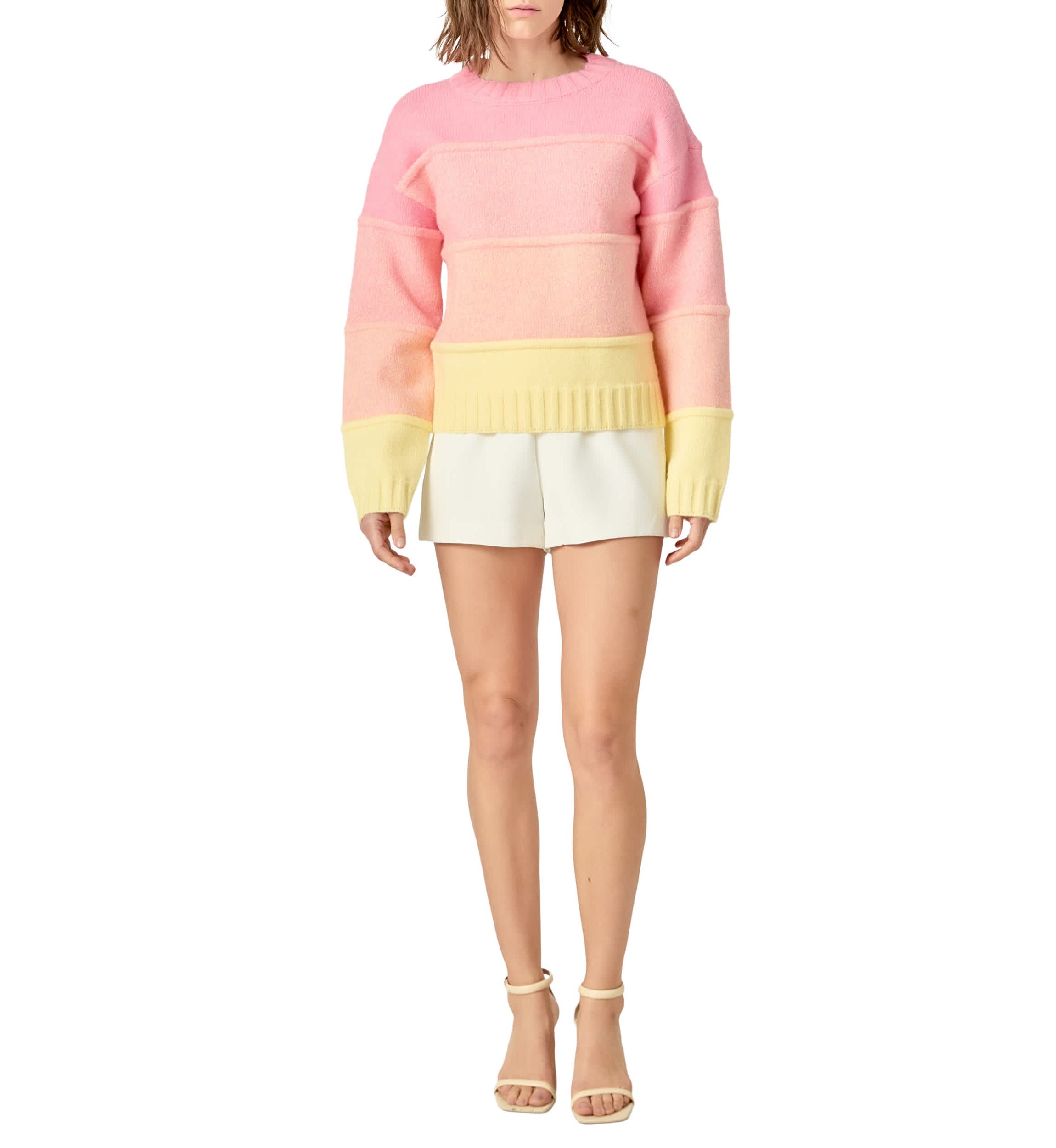 OMBRE CREW NECK KNIT