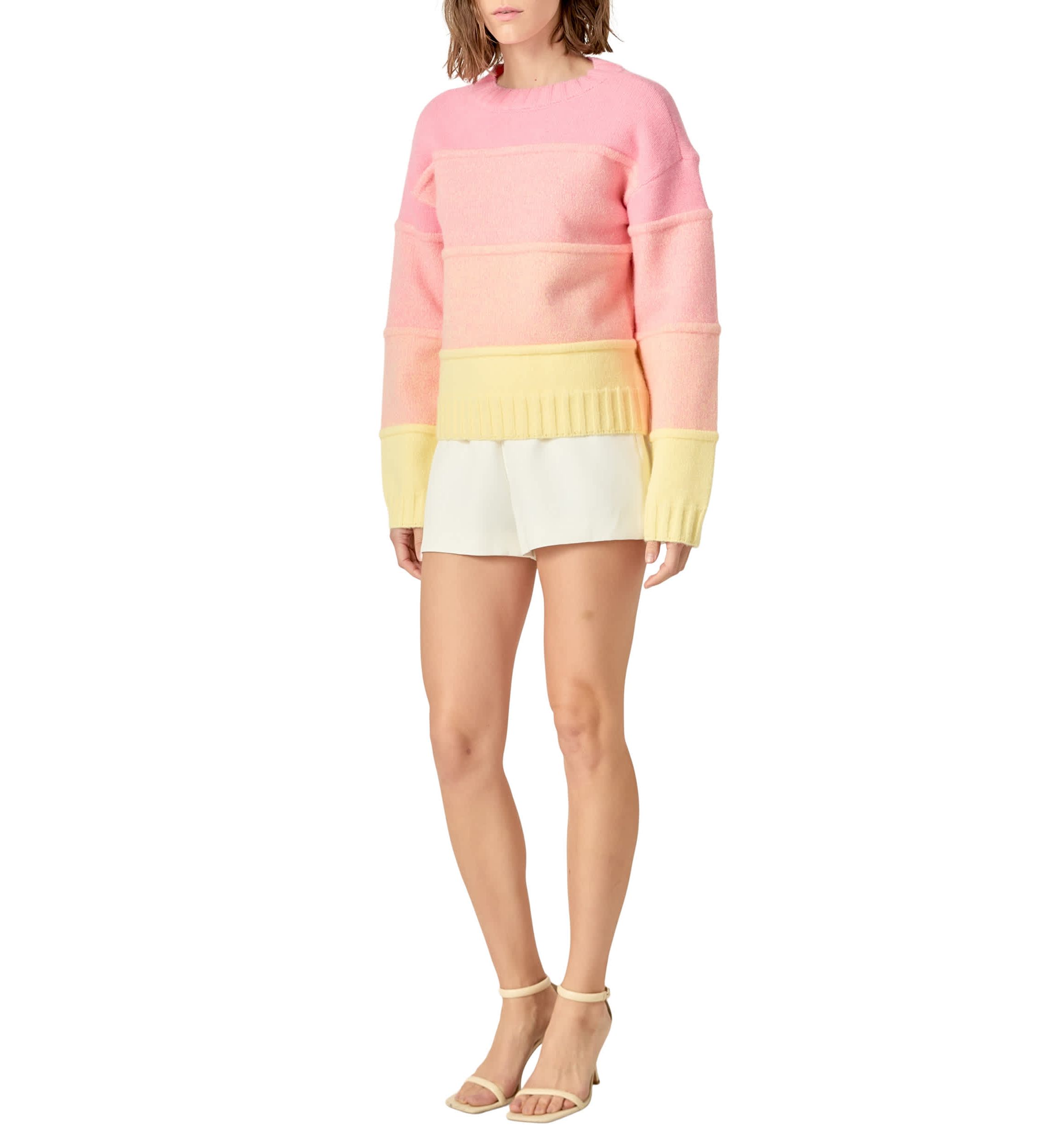OMBRE CREW NECK KNIT