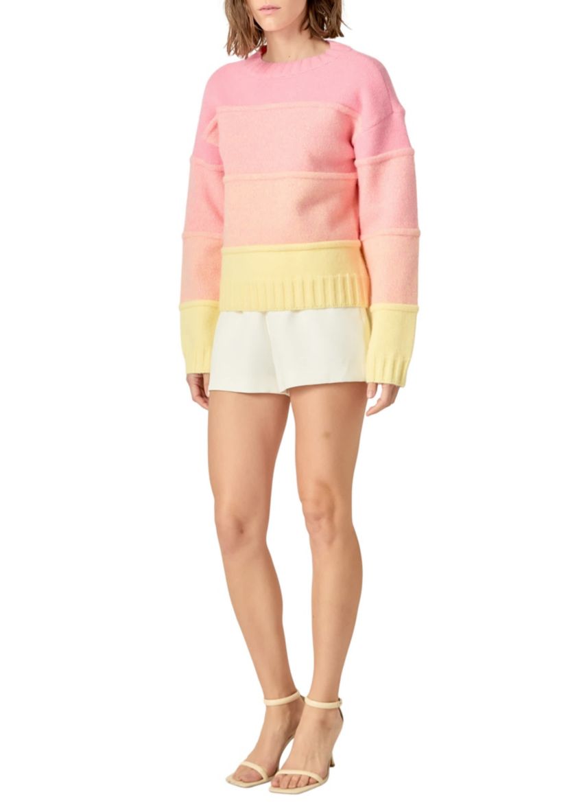 OMBRE CREW NECK KNIT