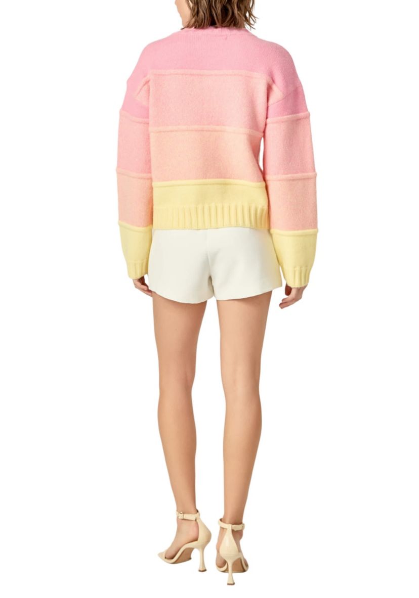 OMBRE CREW NECK KNIT