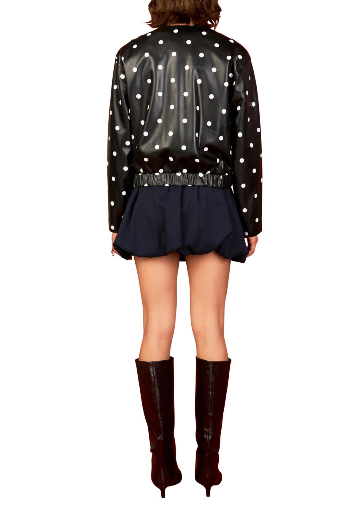 Polka Dot Leather Jacket