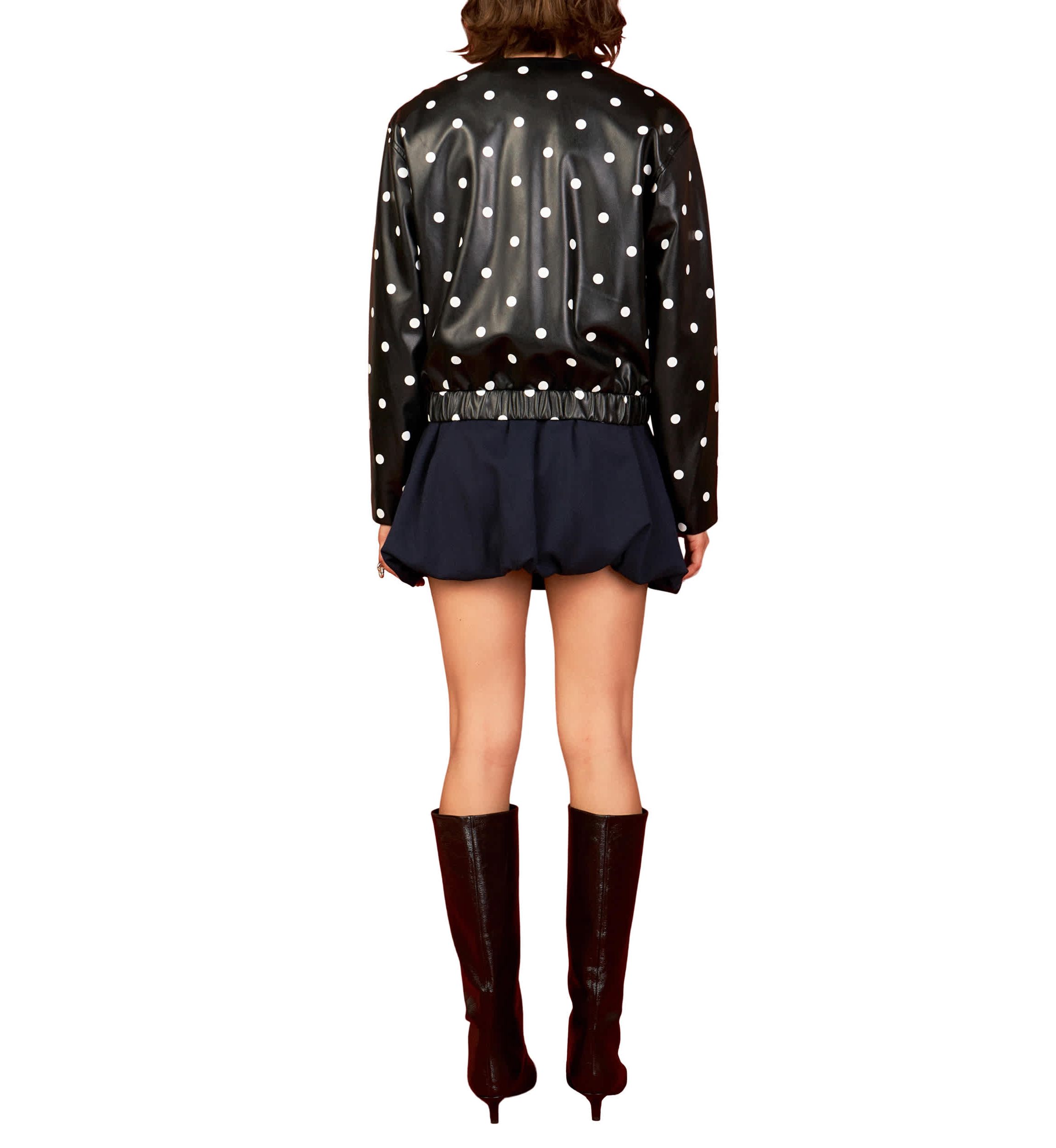 Polka Dot Leather Jacket
