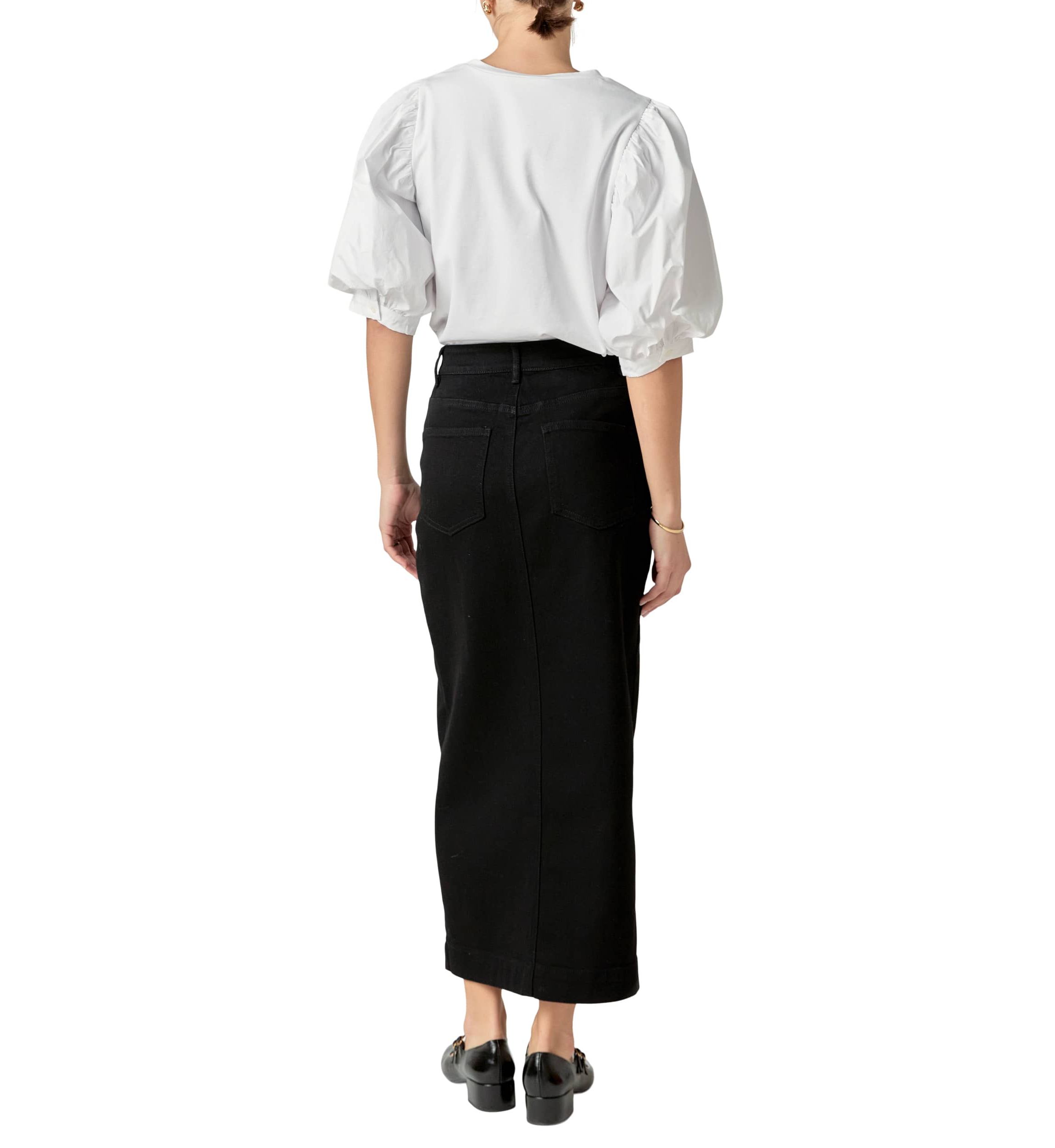 DENIM MAXI SKIRT