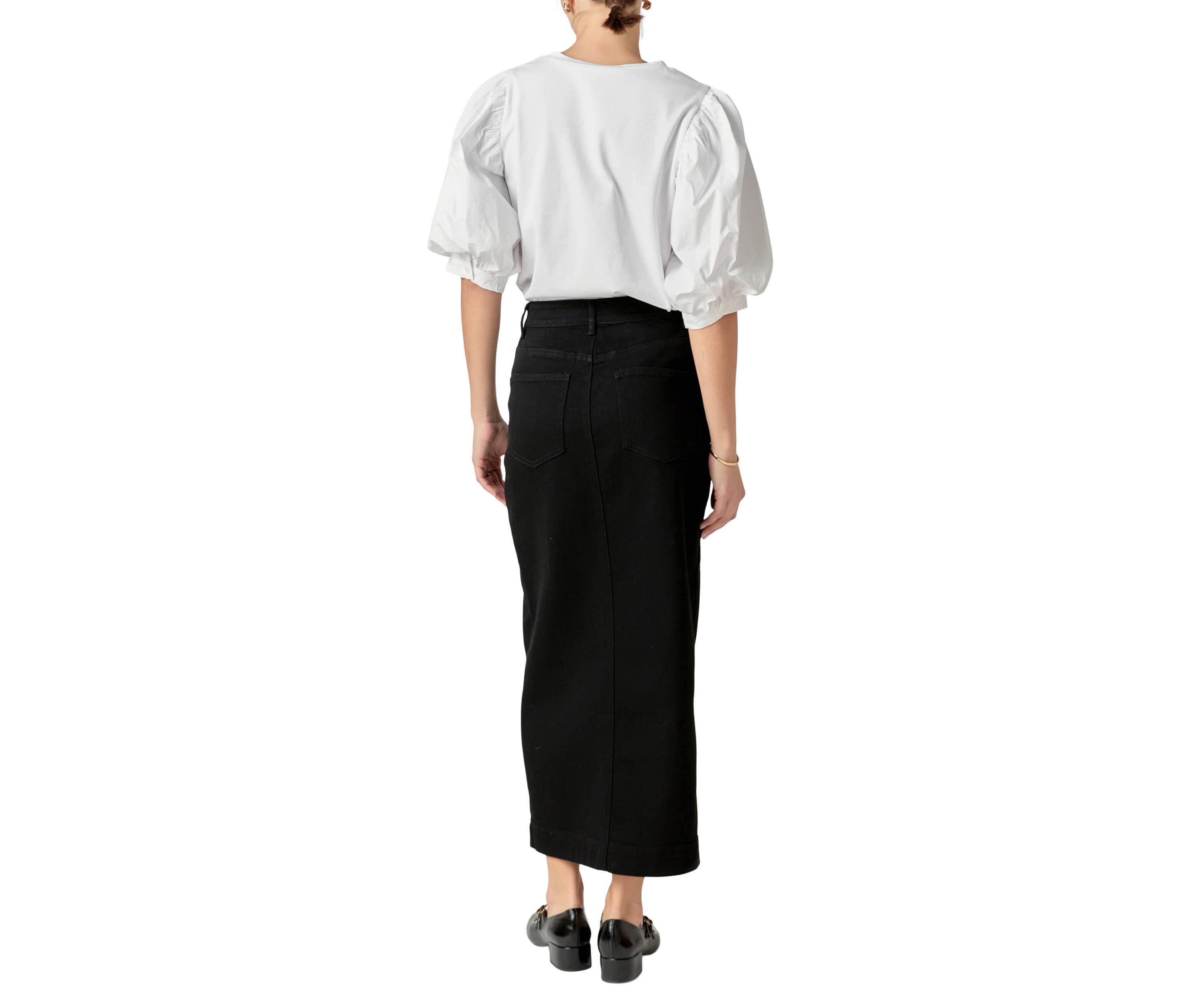 DENIM MAXI SKIRT