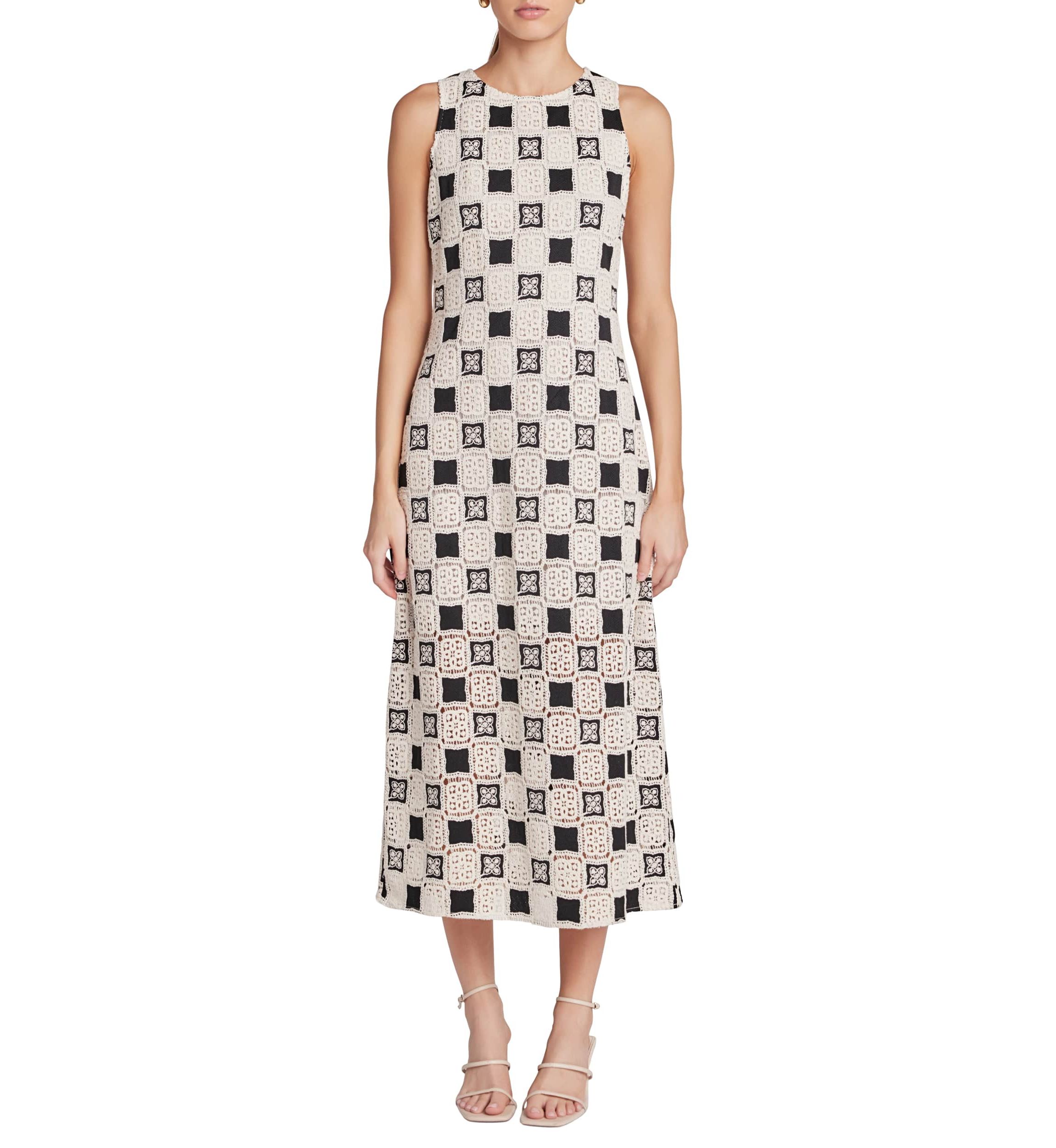 CROCHET PATCHWORK SLEEVELESS DRESS