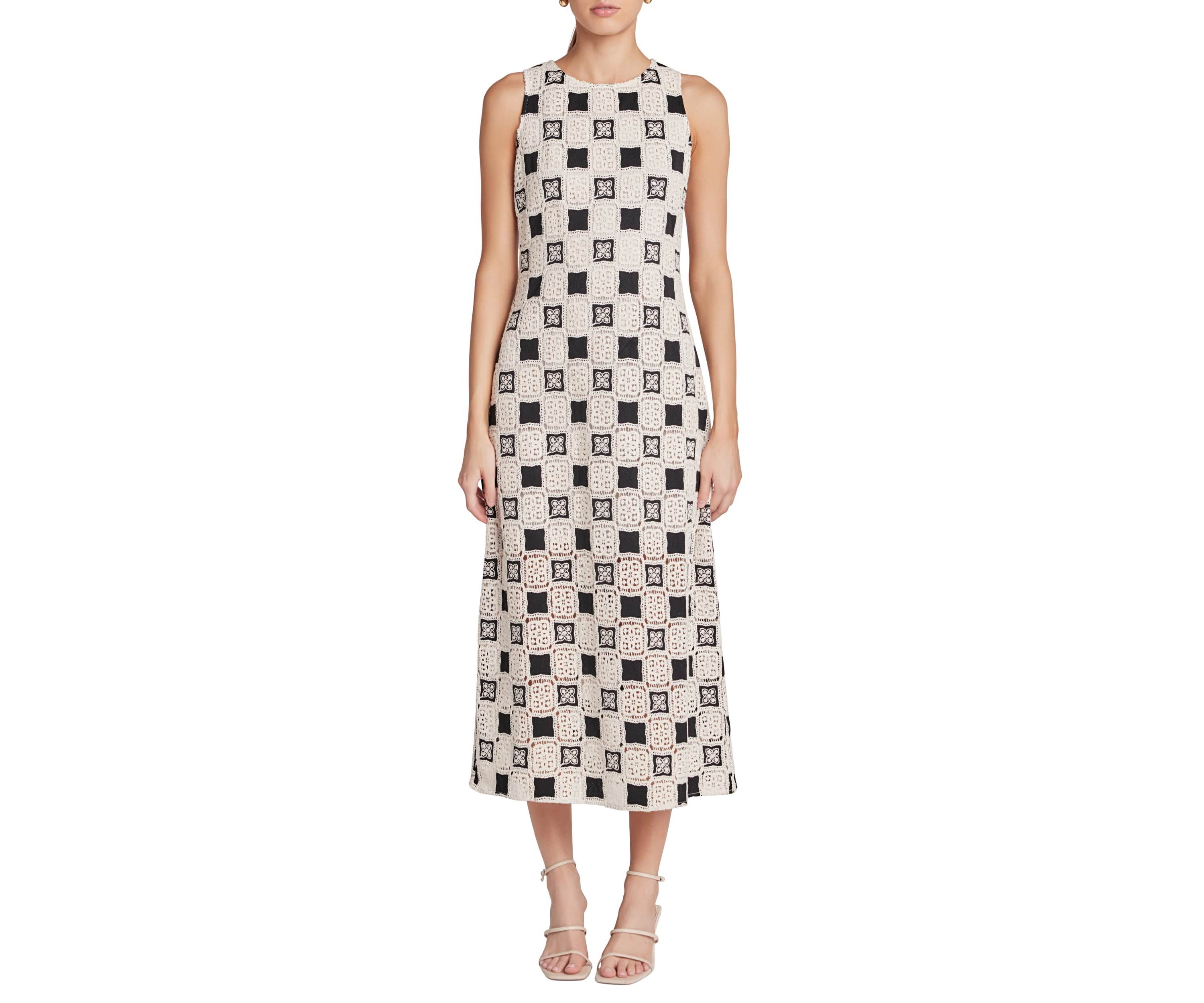 CROCHET PATCHWORK SLEEVELESS DRESS