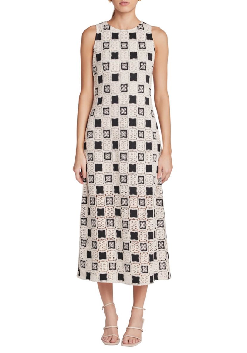 CROCHET PATCHWORK SLEEVELESS DRESS