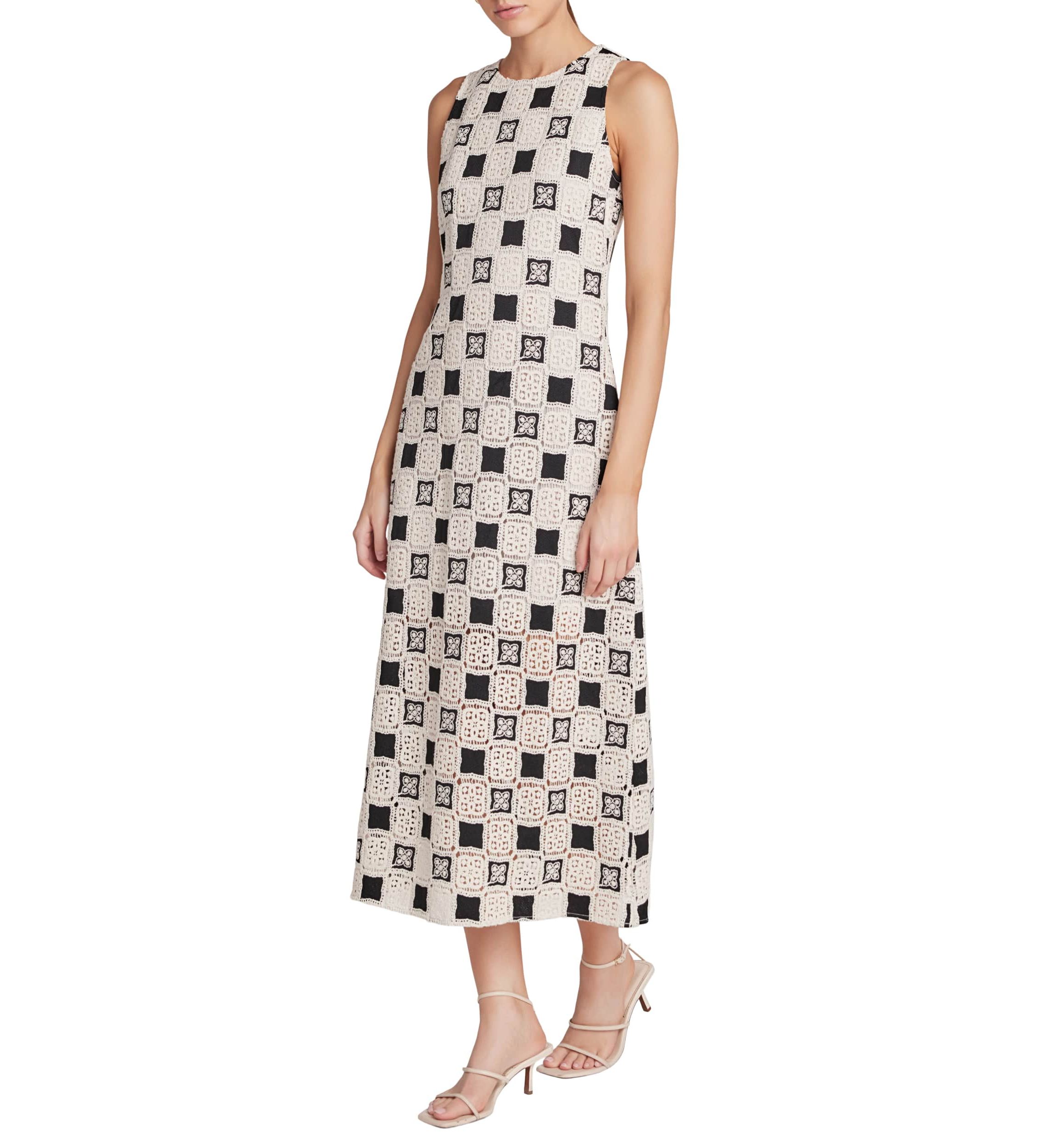 CROCHET PATCHWORK SLEEVELESS DRESS