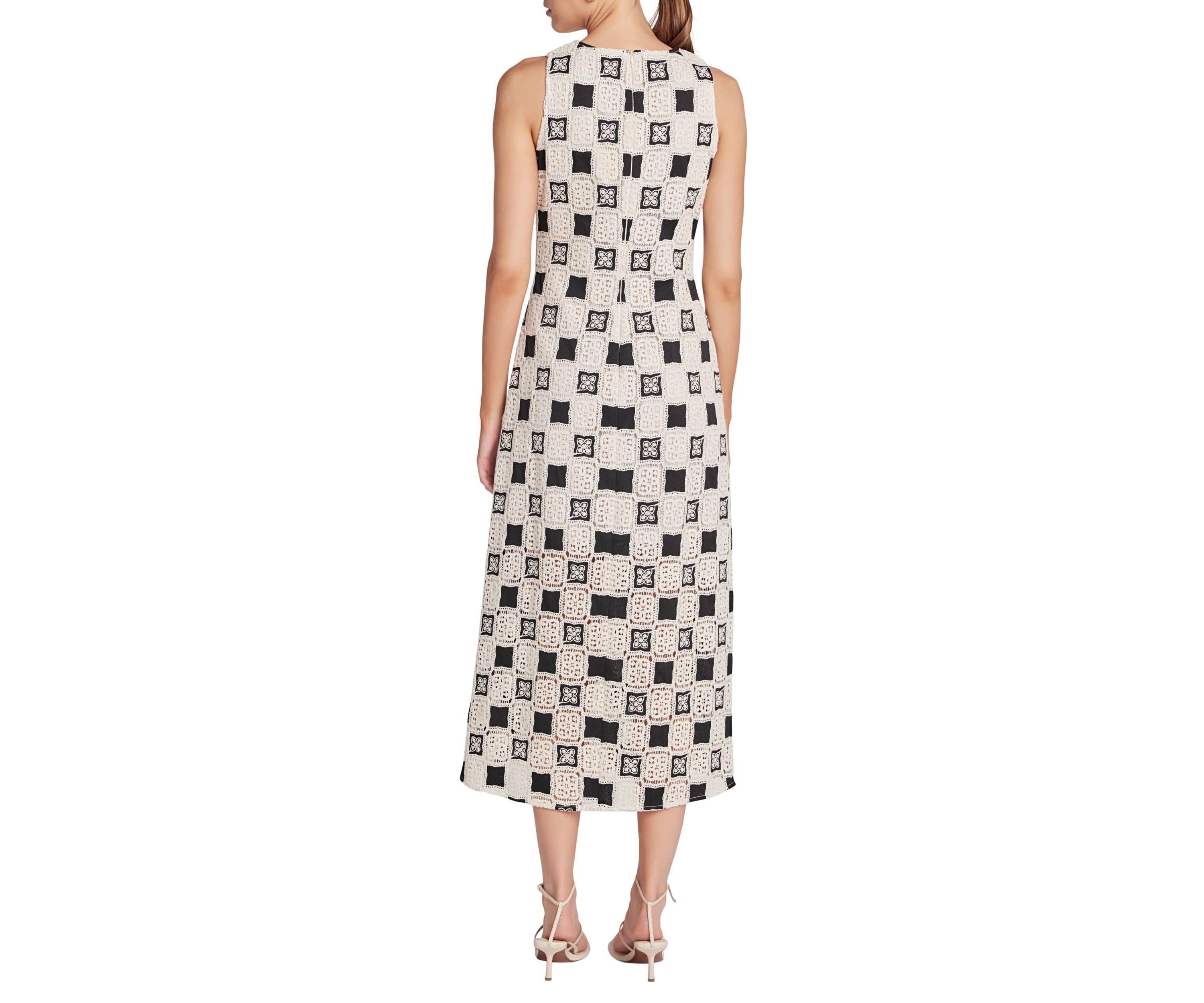 CROCHET PATCHWORK SLEEVELESS DRESS