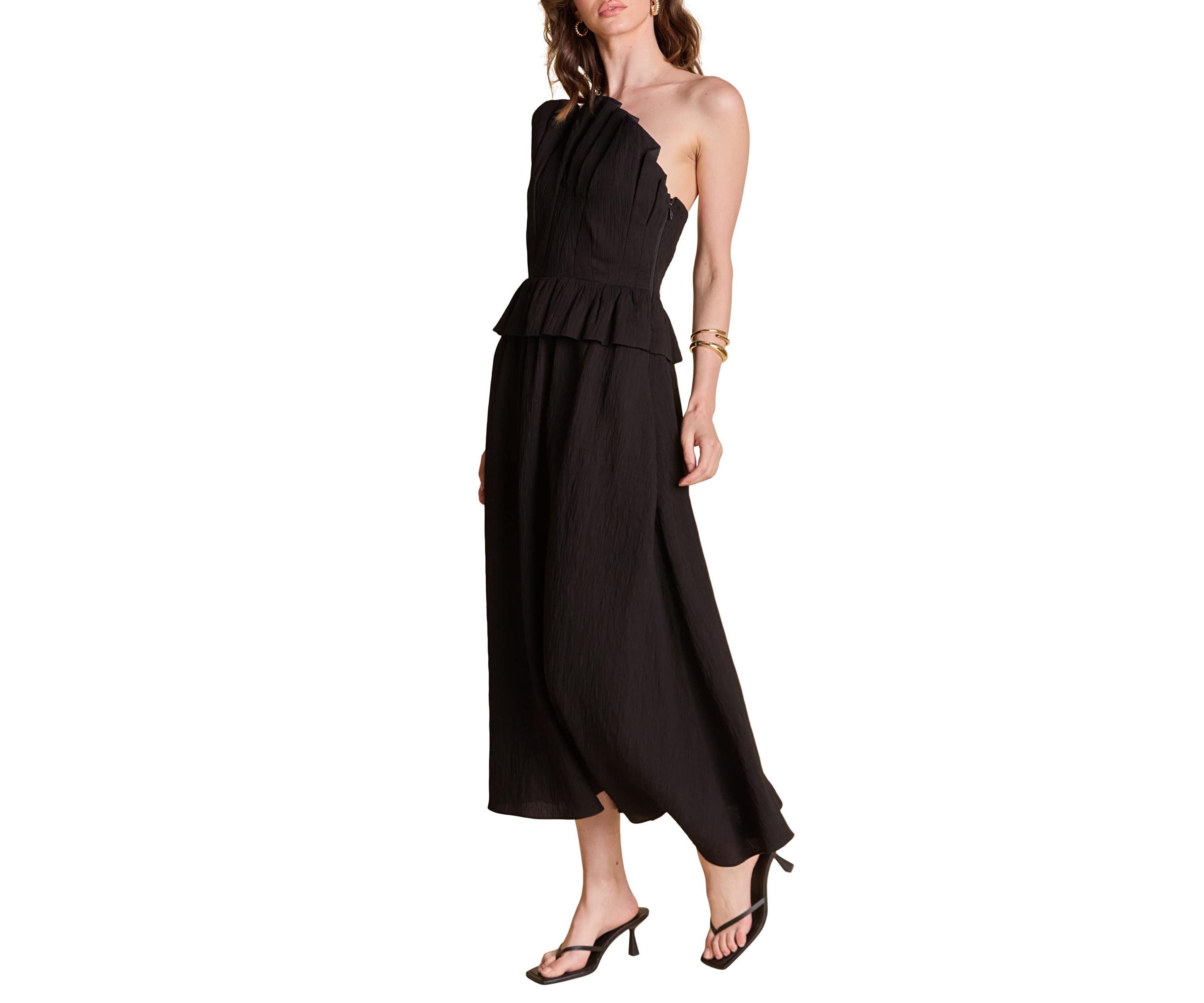 Ruffled Tube Top Dress